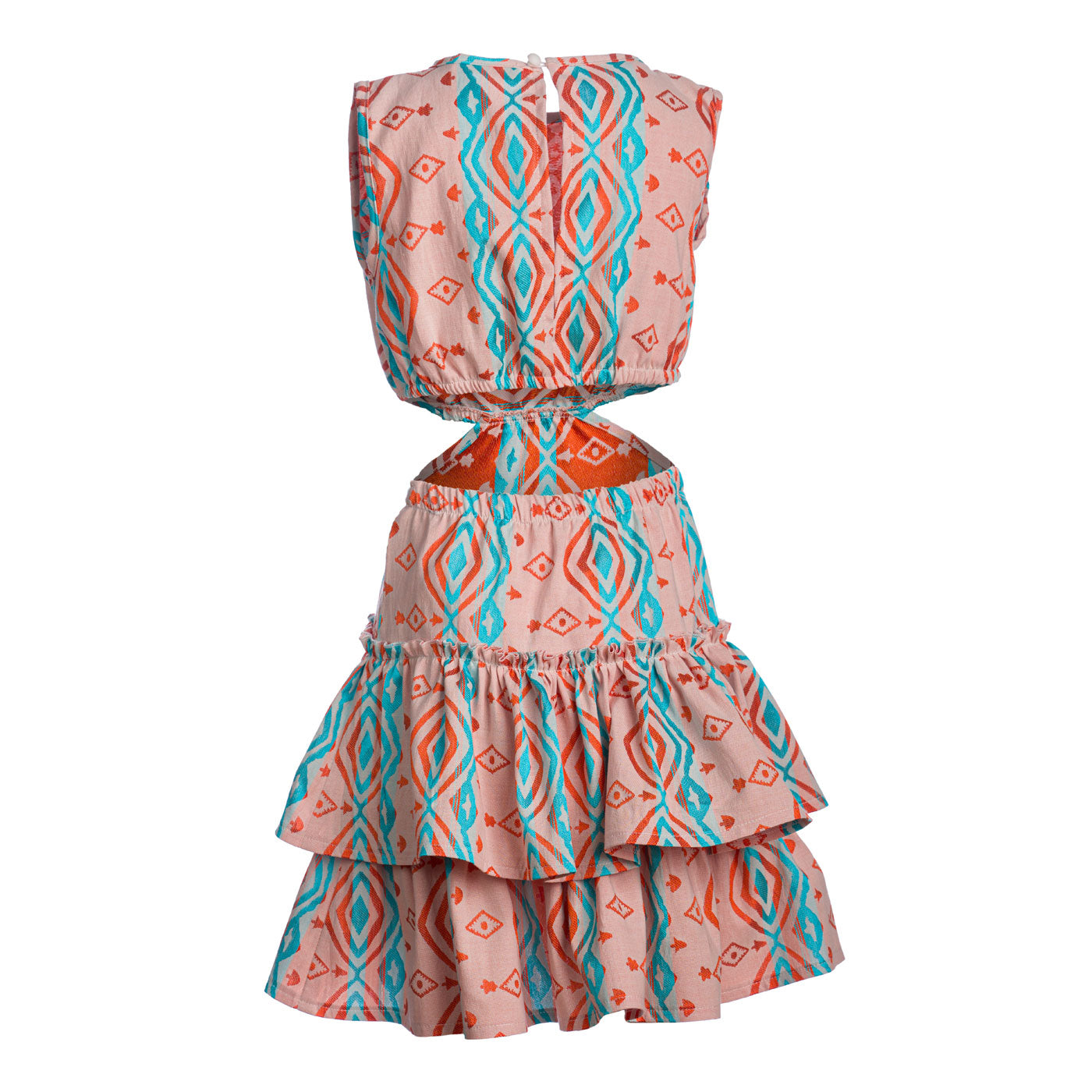 Παιδικό Υφαντό Φόρεμα Πορτοκαλί