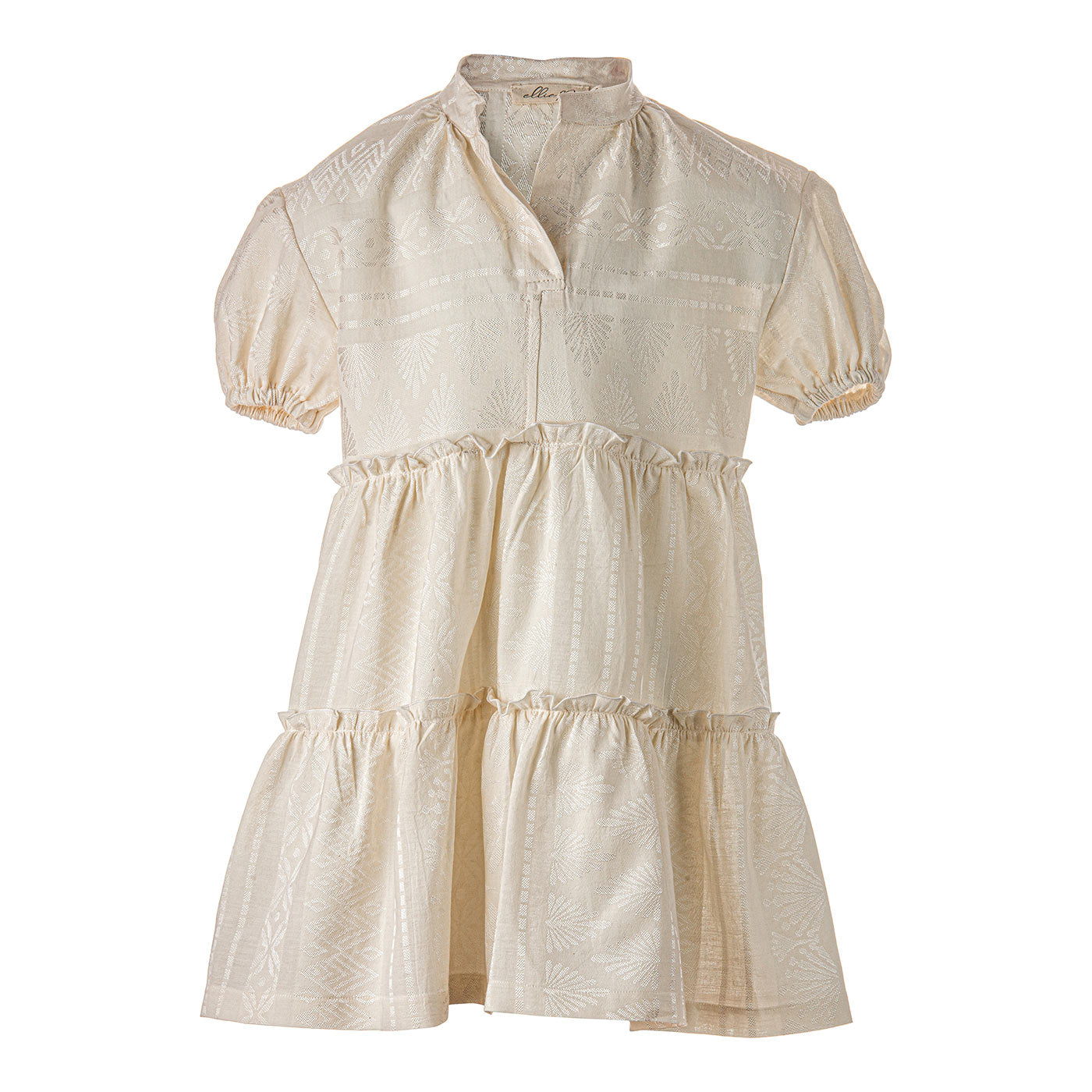 Παιδικό Φόρεμα Κεντημένο Εκρού