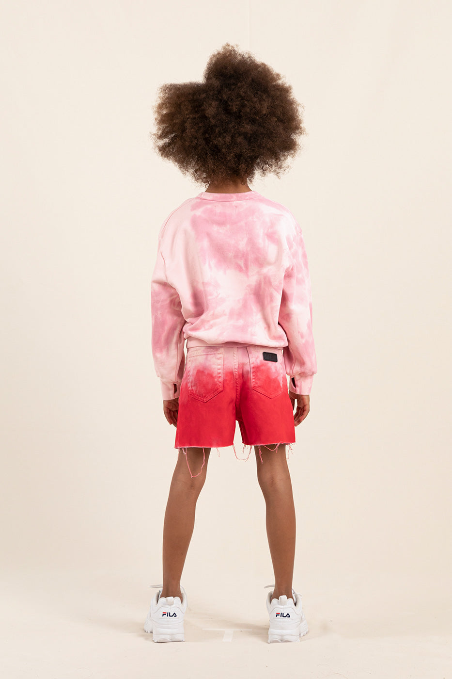 Παιδικό Τζην Σόρτς Cherryl Paprika Tie & Dye