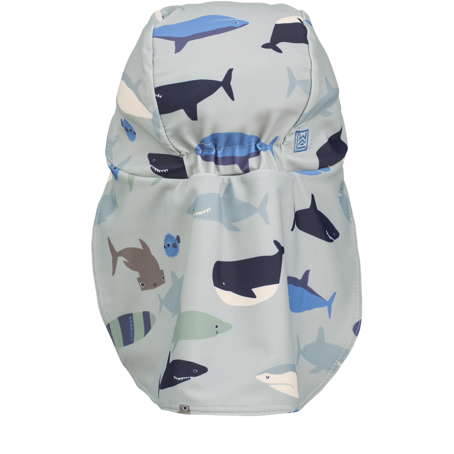 99.LW19880_2619 # Kids' Sun Hat Cecilia Shark Dove Blue