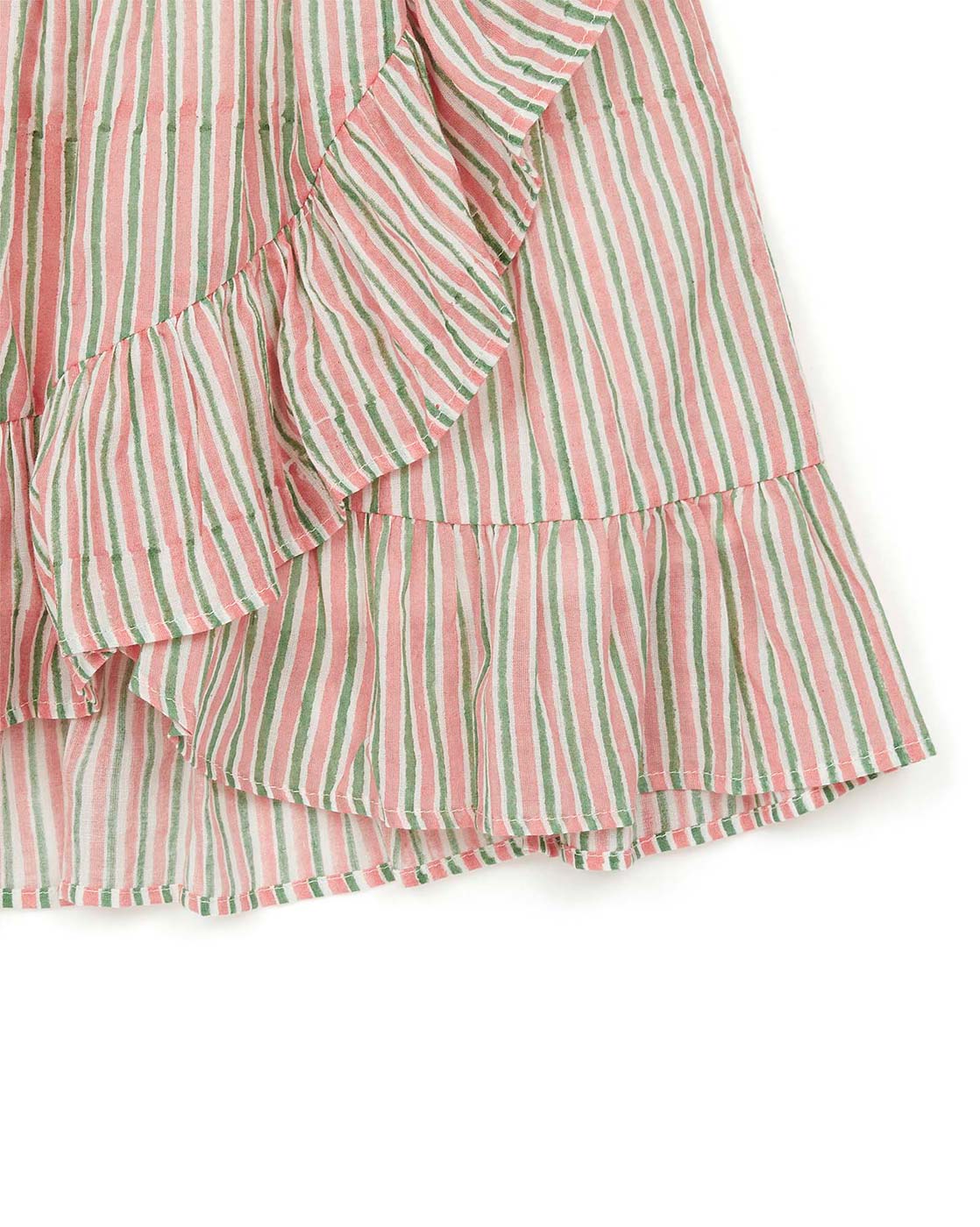 Παιδική Φούστα Ριγέ με Βολάν