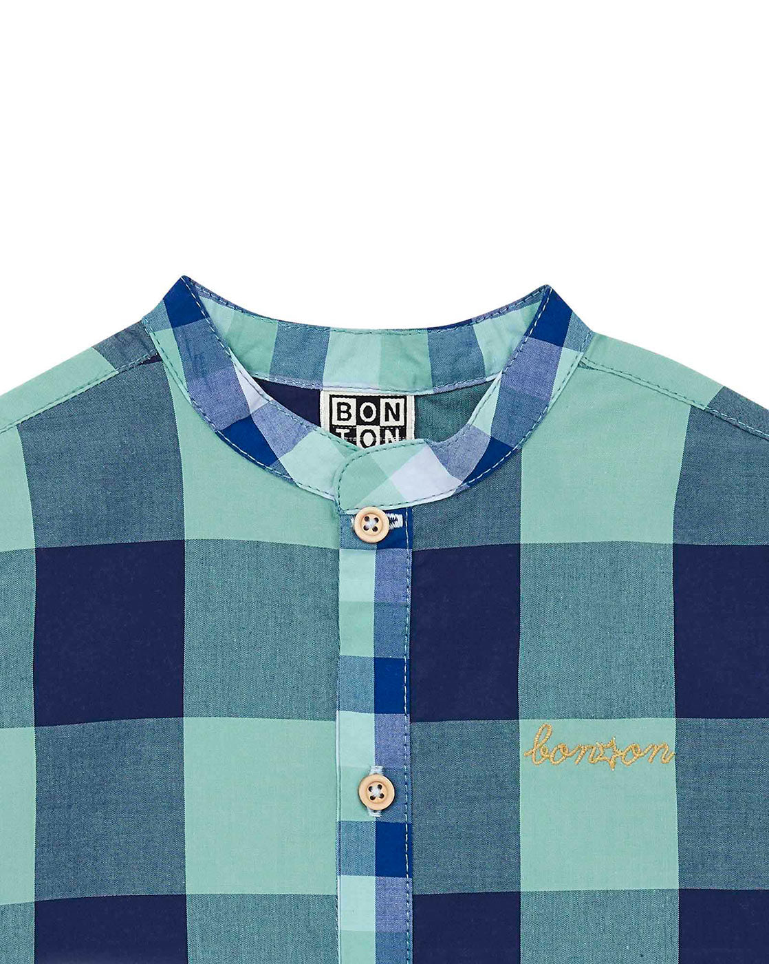 Βρεφικό Πουκάμισο Καρό Μπλε