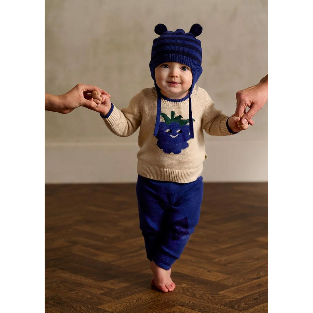 Βρεφικό Σκουφί με Αυτάκια Blueberry