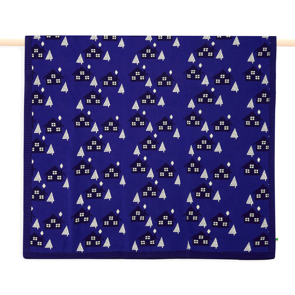 Βρεφική Πλεκτή Κουβέρτα Blueberry
