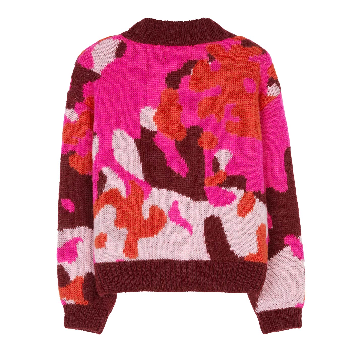 Παιδική Πλεκτή Ζακέτα Super Red Camo Alienor