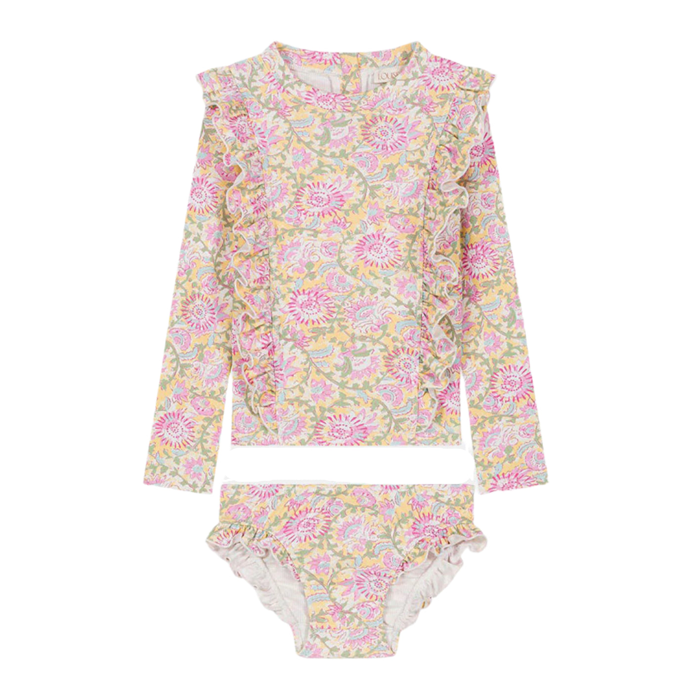 52A.FRC-S25-B0054 # Baby Beach Set Yanika Yellow Capri