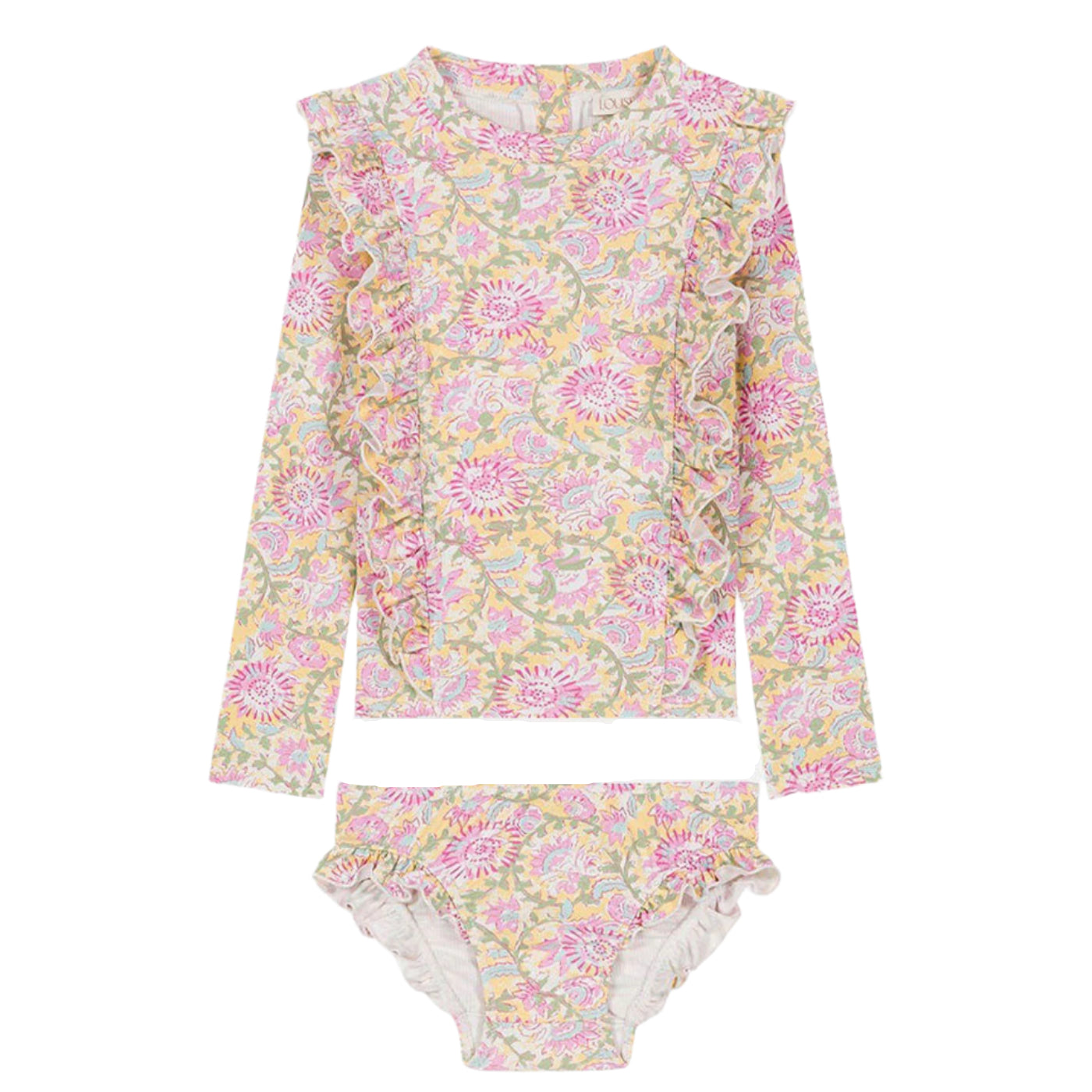 52A.GRC-S25-B0054 # Kids Set for the Sea Yanika Yellow Capri