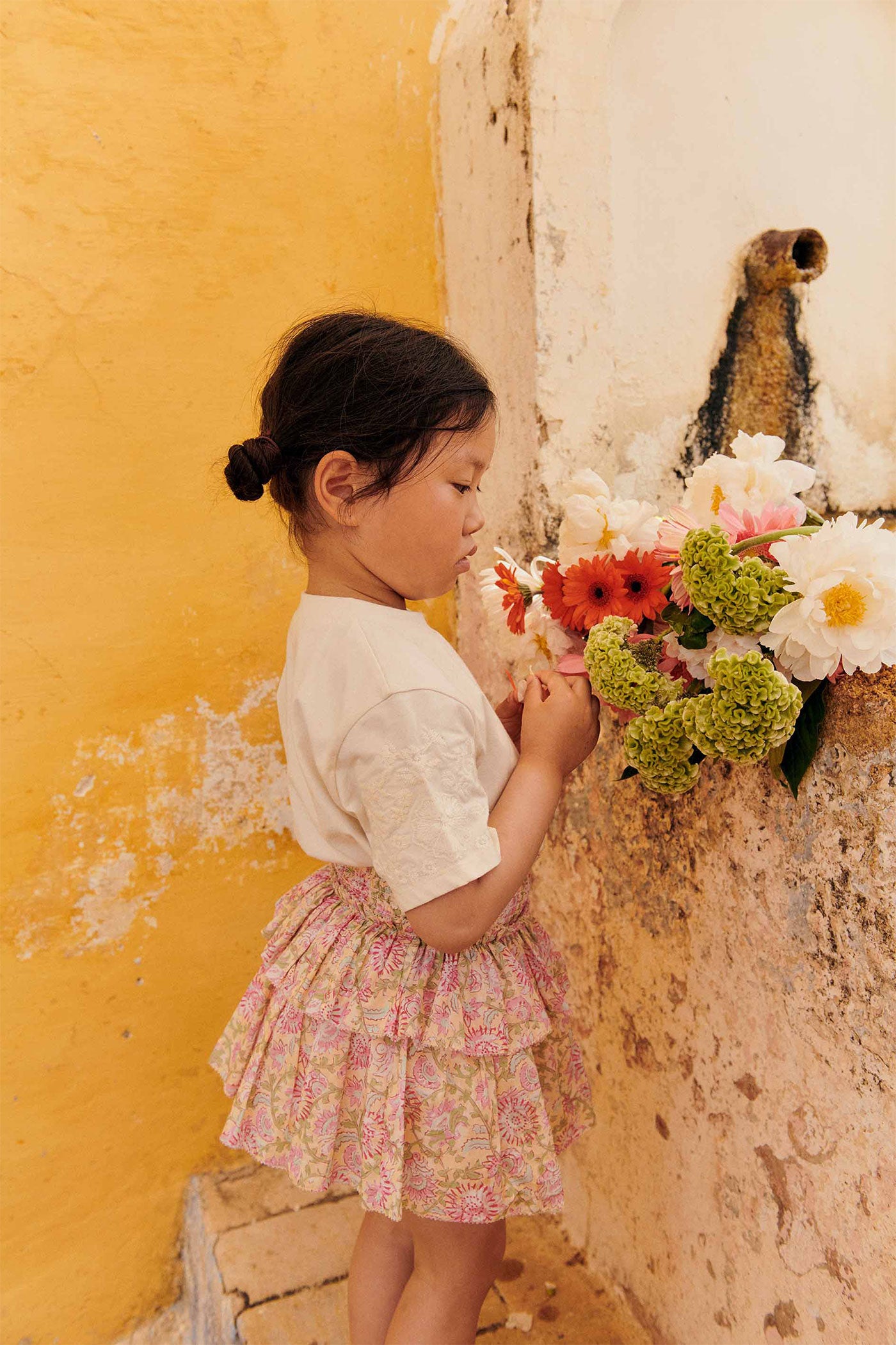 52A.GRP-S25-T0118 # Kids T-Shirt Celia Cream