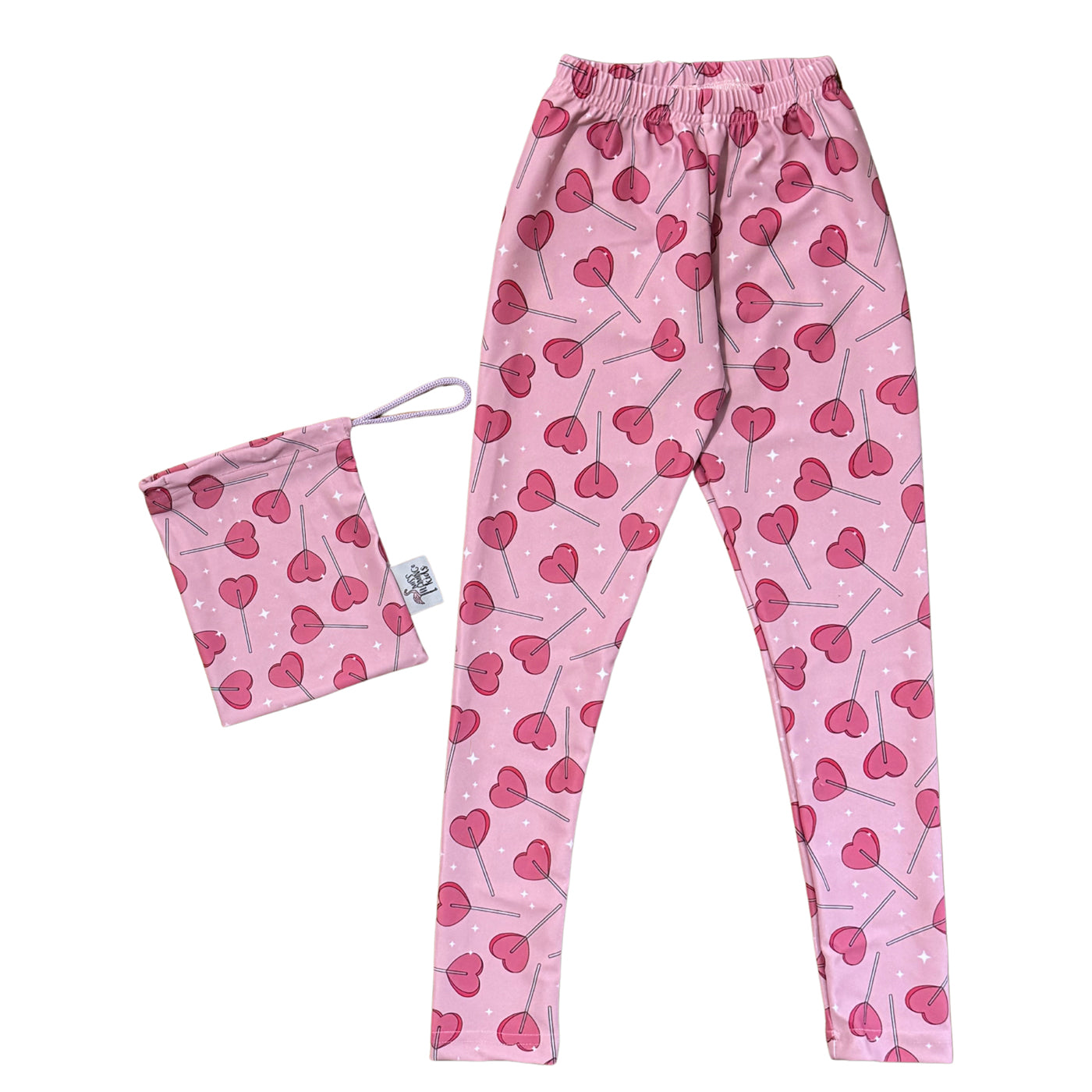 52A.mf017 # Kids Leggings Heart Lollipop