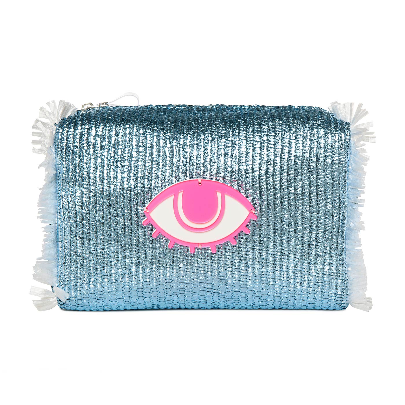 Αδιάβροχο Νεσεσέρ Melissa Blue Raffia με Ματάκι