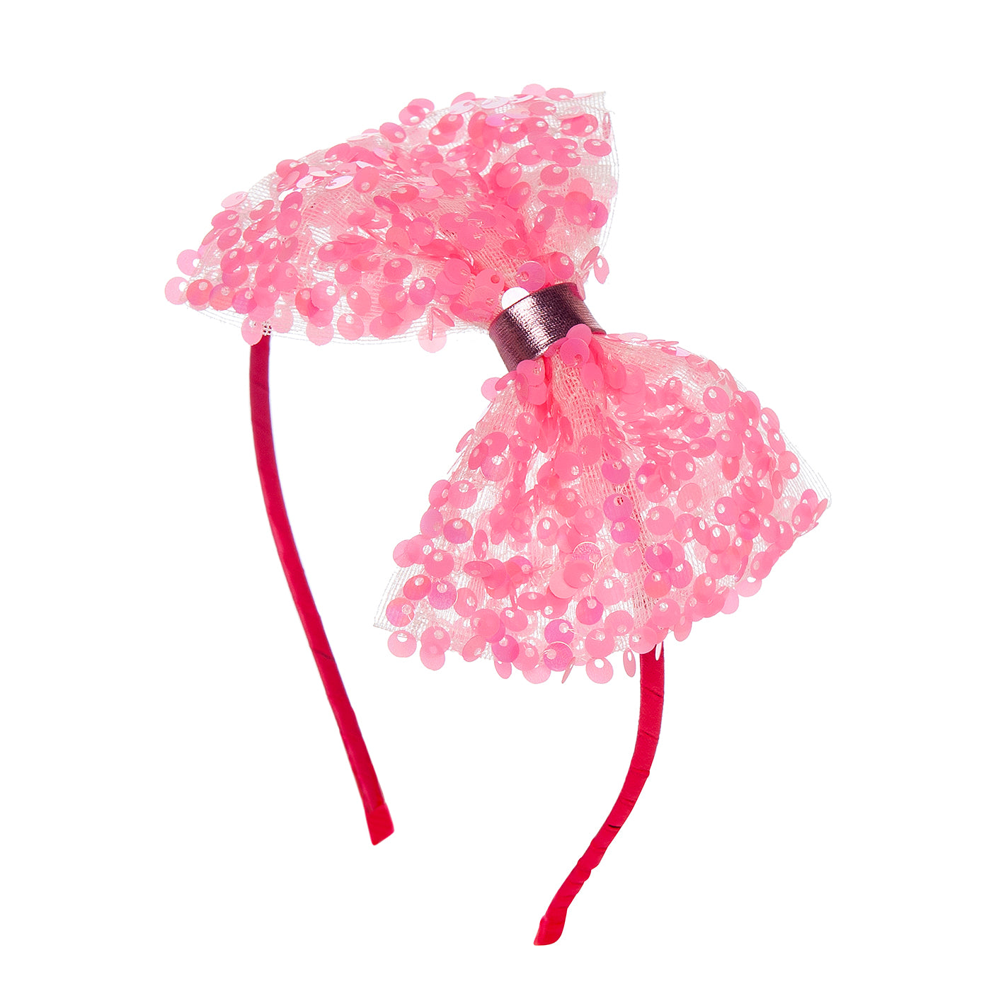 Παιδική Στέκα Μαλλιών Soft Bow Pink