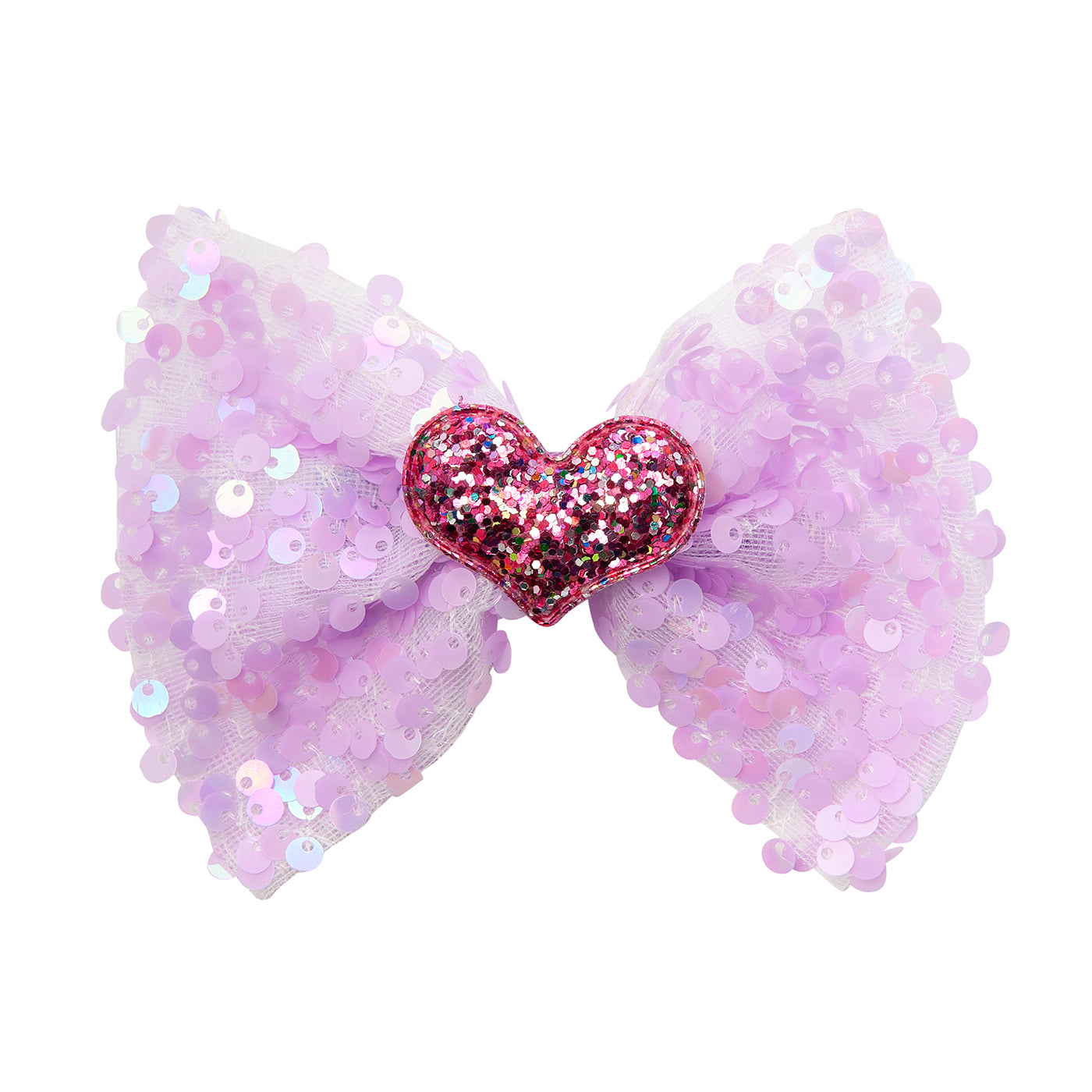 Παιδικό Κλιπ Μαλλιών με Παγιέτες Λιλά