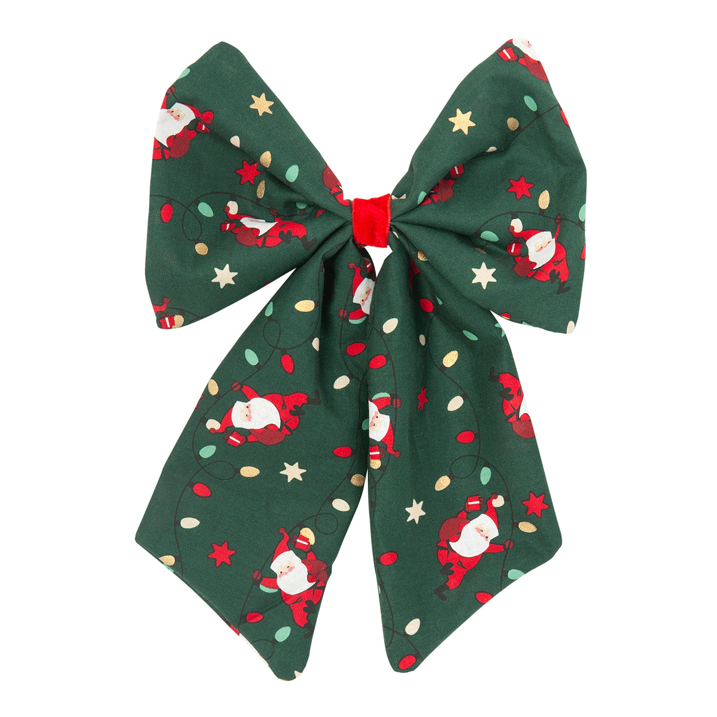 Παιδικό Κλιπ Μαλλιών Santa Green