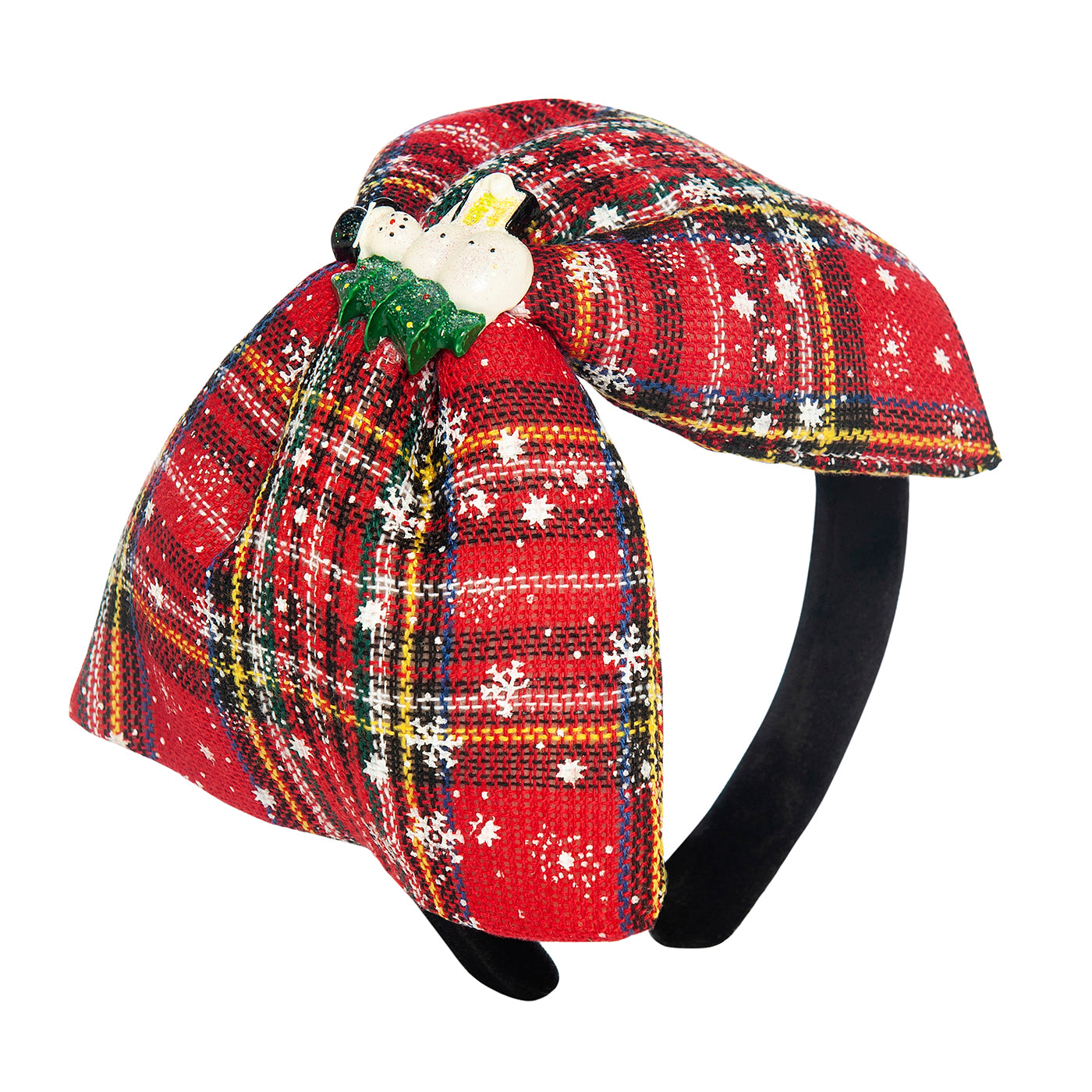 Παιδική Στέκα Μαλλιών Xmas Large Bow Snowman