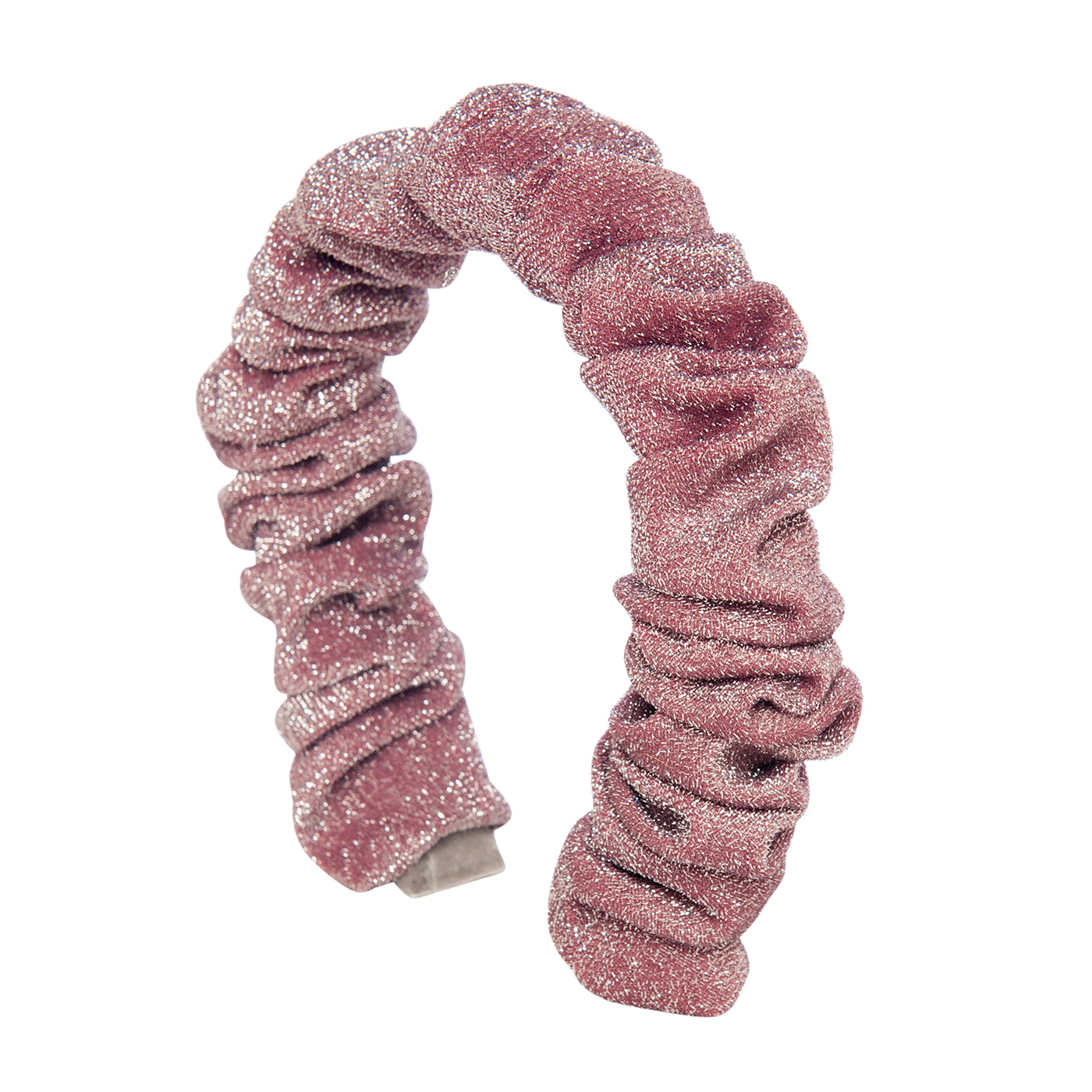 Παιδική Στέκα Μαλλιών Scrunchie Lurex Dusty Pink