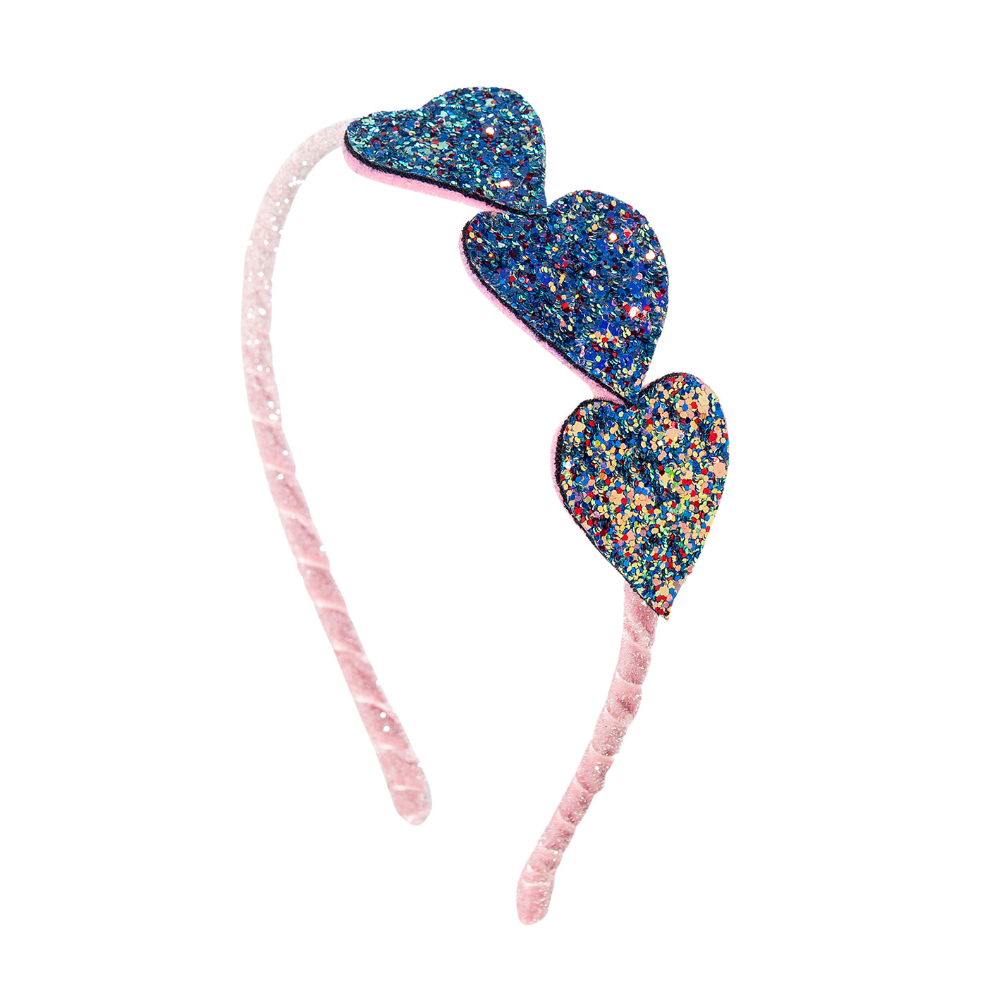 52A.head-3hearts-multipink # Παιδική Στέκα Μαλλιών 3 Glitter Hearts Pink