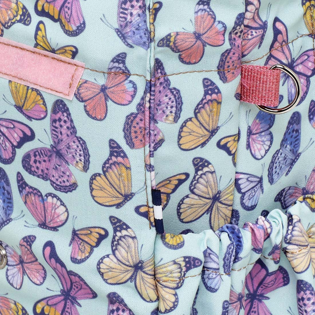 Ισοθερμική Τσάντα Γεύματος Butterfly με Ροζ Λαβή
