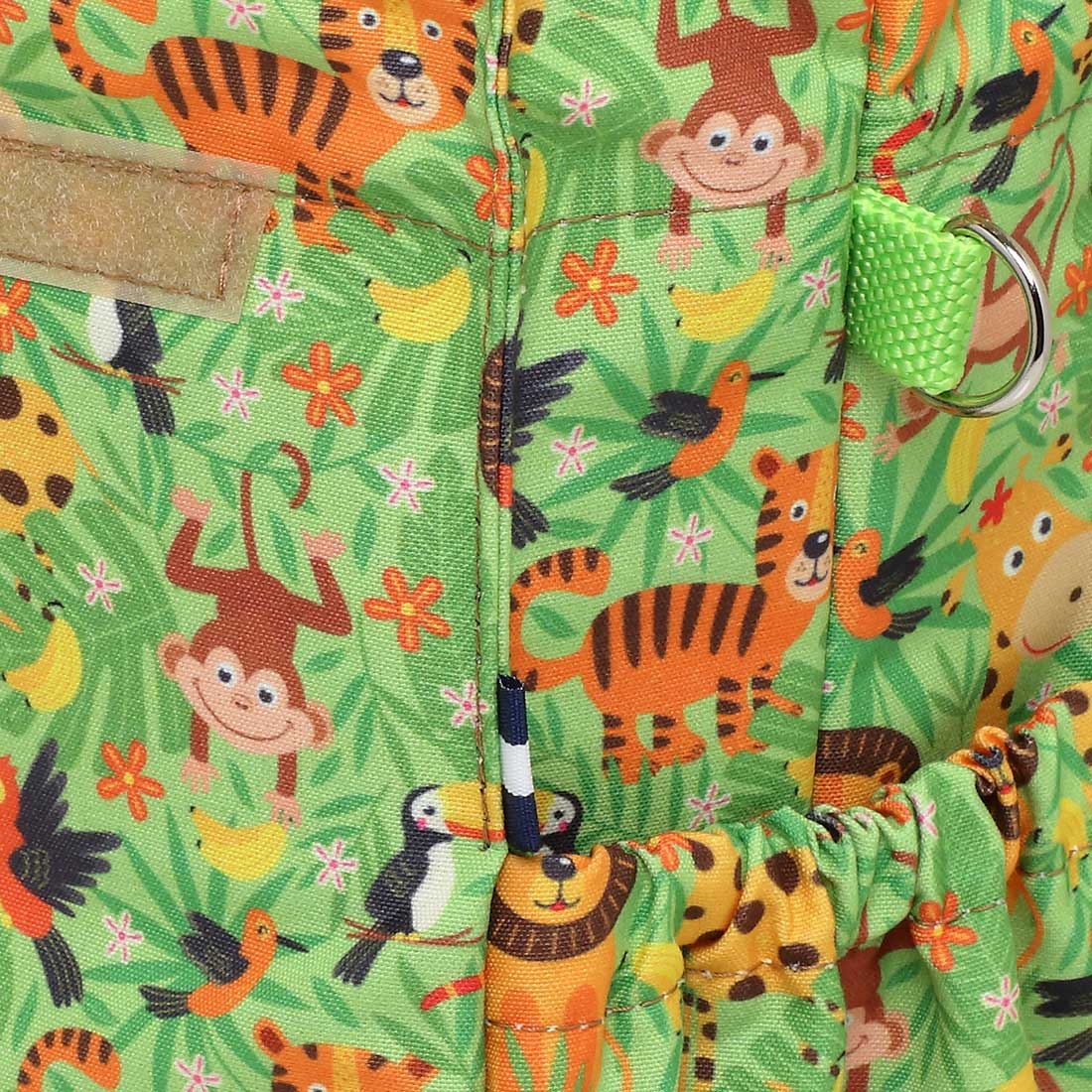 Ισοθερμική Τσάντα Γεύματος Jungle με Πράσινη Λαβή