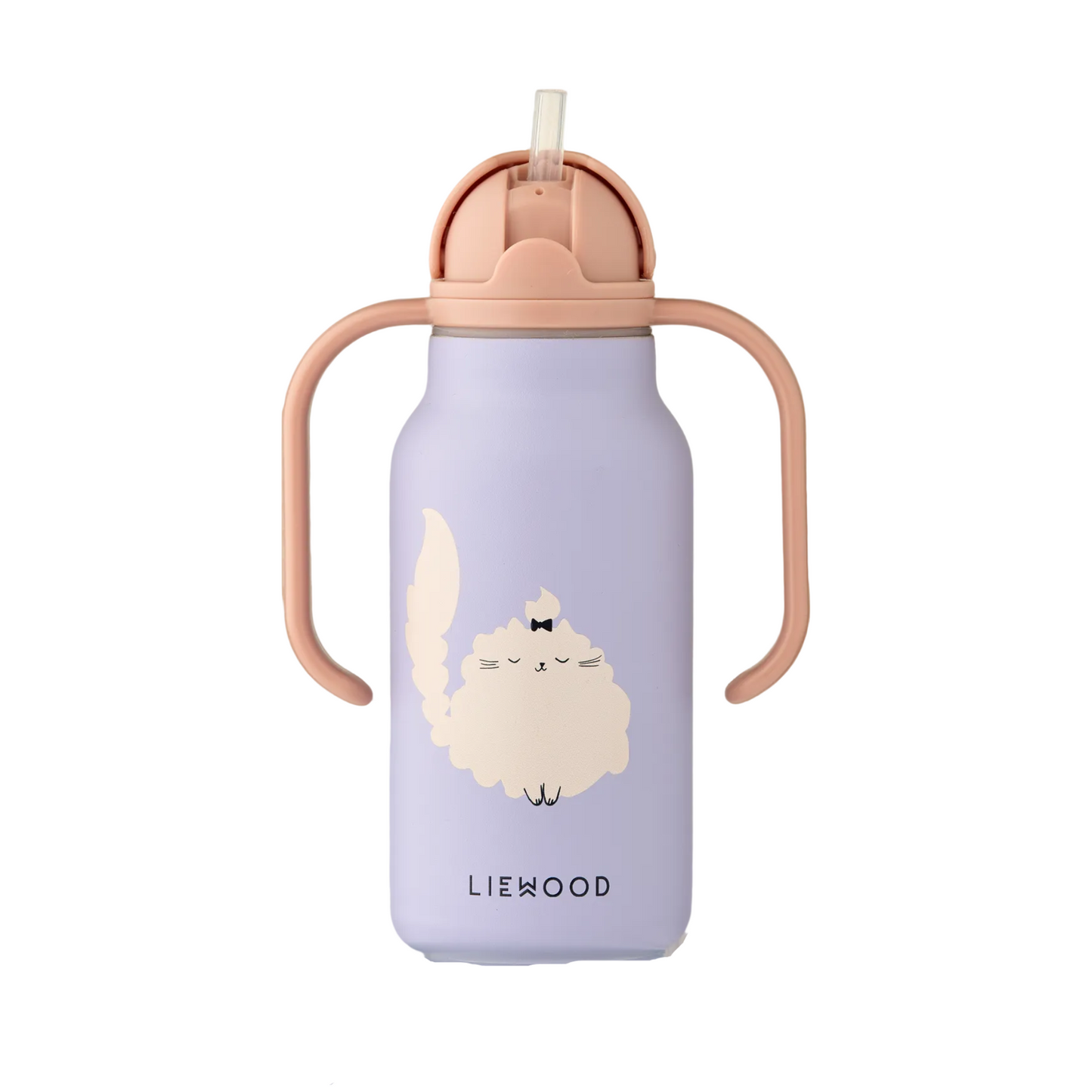 99.LW19618_2781 # Kids Insulated Bottle 250 ml Cat Warm Lilac