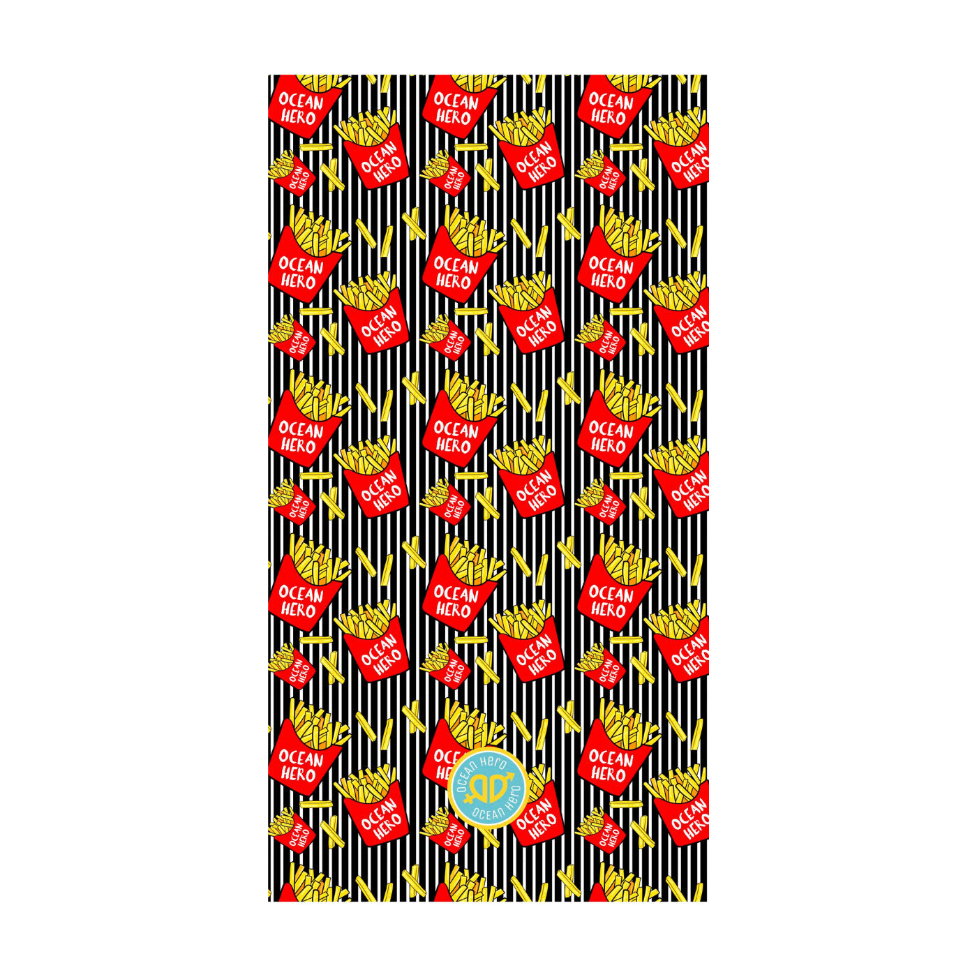 52A.LAPLAGE_FRIES # Children's Beach Towel La Plage Fries