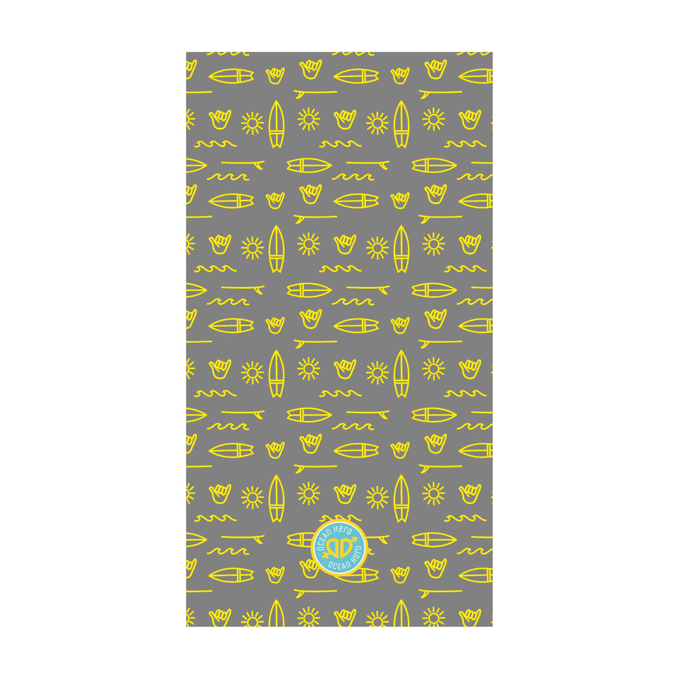 52A.LAPLAGE_SURFGREY # Παιδική Πετσέτα Θαλάσσης La Plage Surf Grey