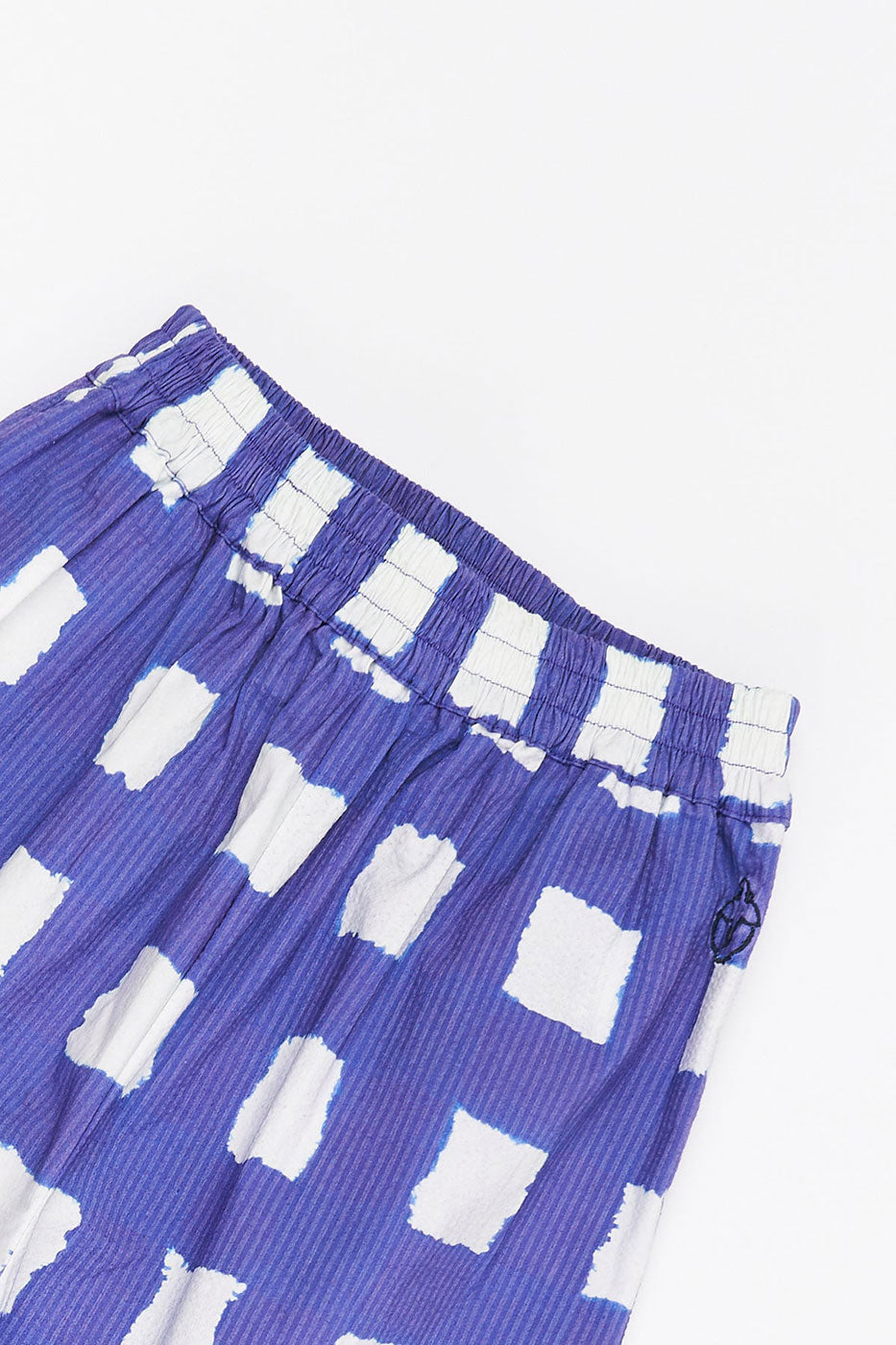 Παιδική Παντελόνα Check White & Blue