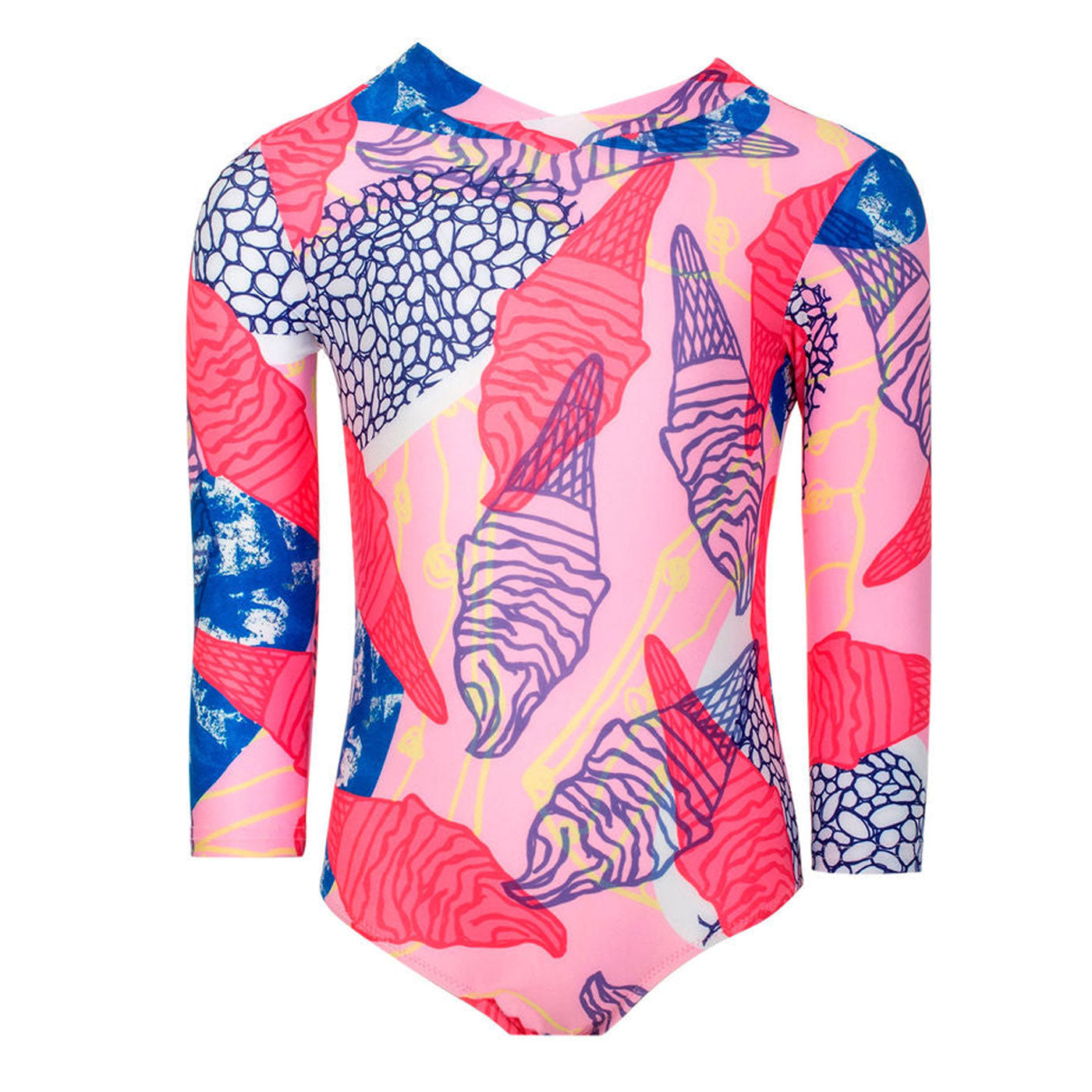 52A.KELIA-ICE # Kids Long Sleeve Swimsuit Kelia Ice Pop