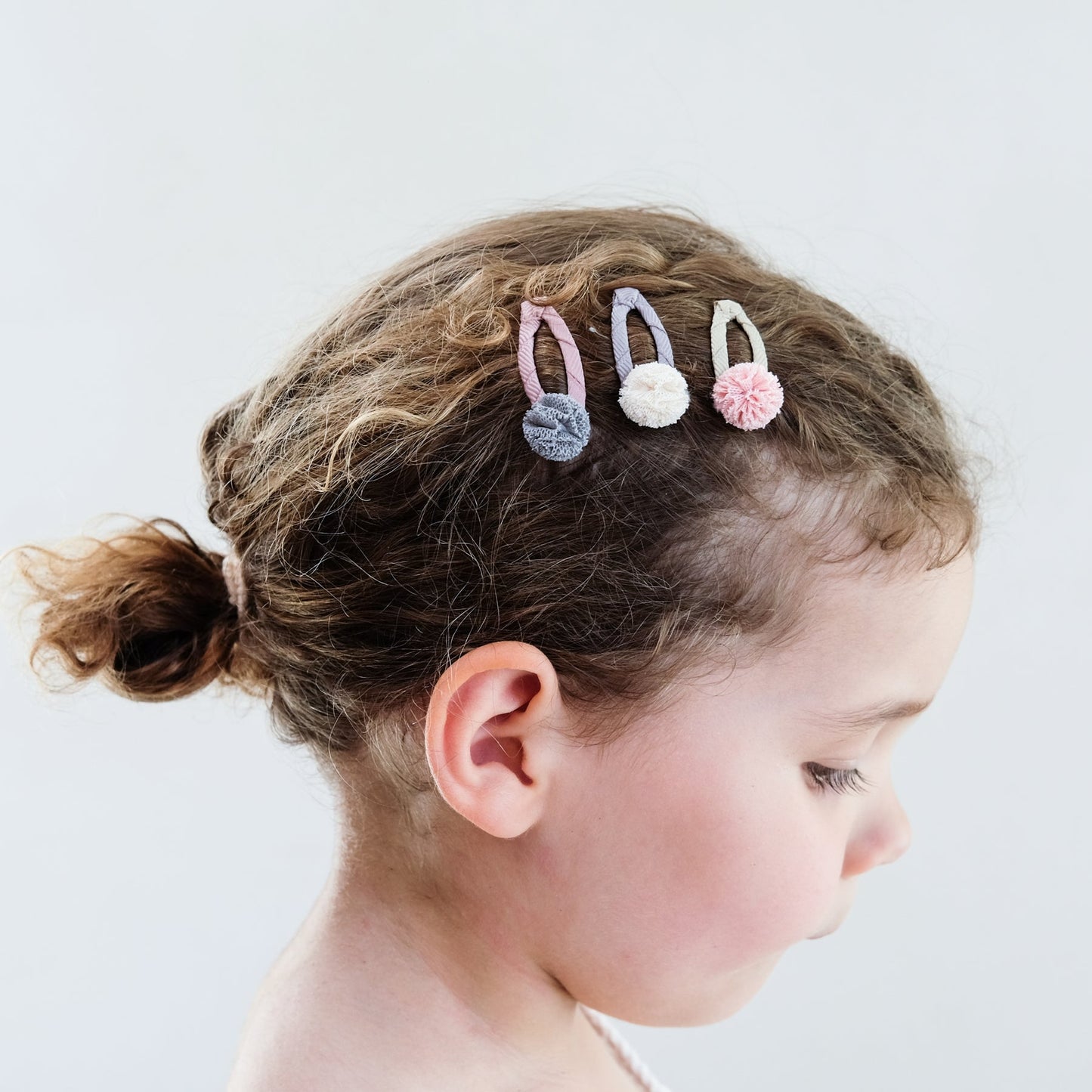 Σετ Παιδικά Κλιπ Μαλλιών Ballerina Pom Pom Mini