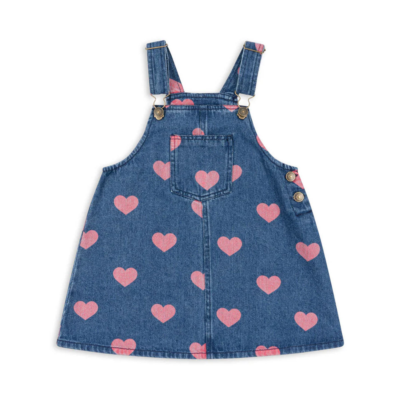 99.KS101588_COEURPINK # Kids Denim Dress Coeur Pink