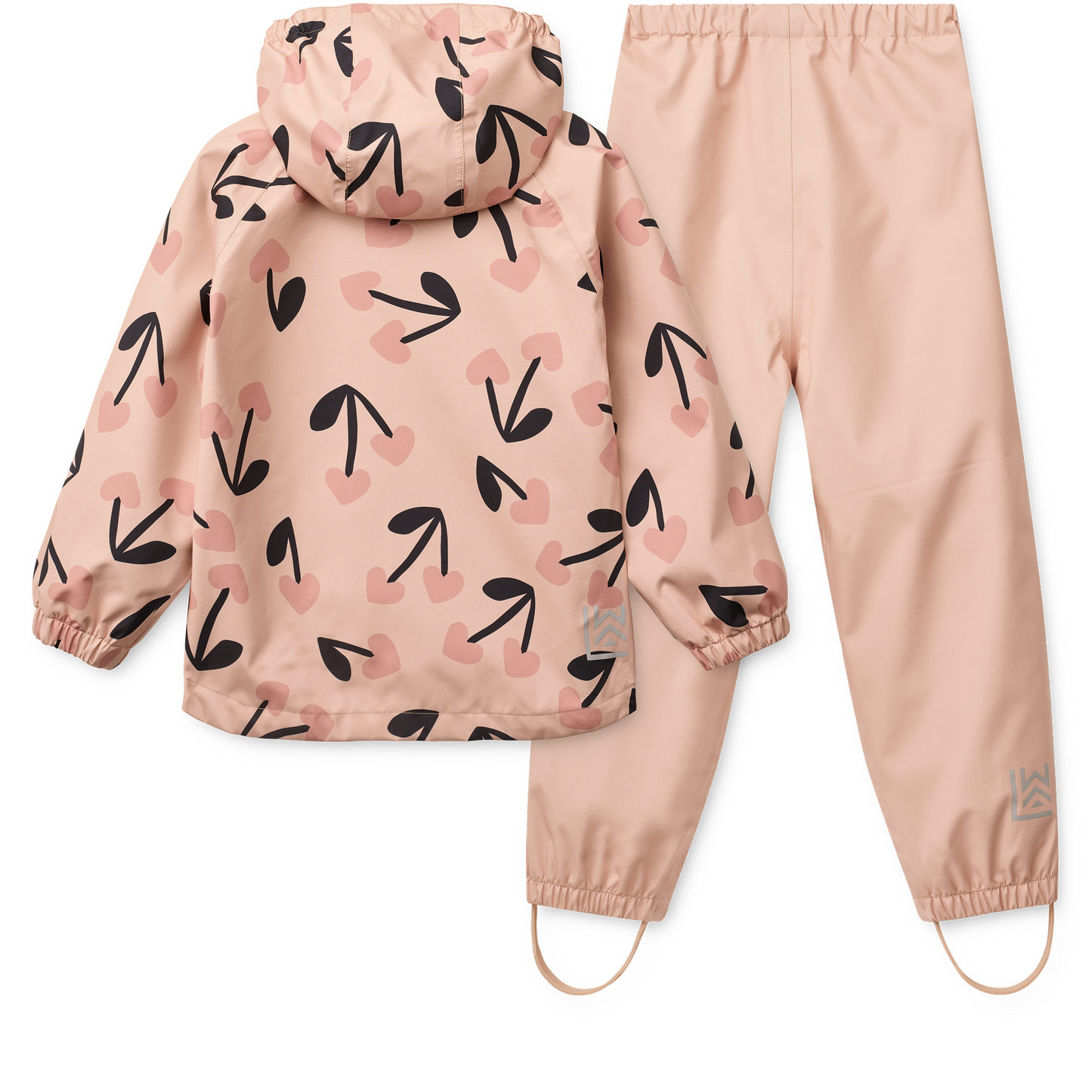 99.LW19909_2808 # Kids Waterproof Set Pedia Cherry Heart Rosey Mix