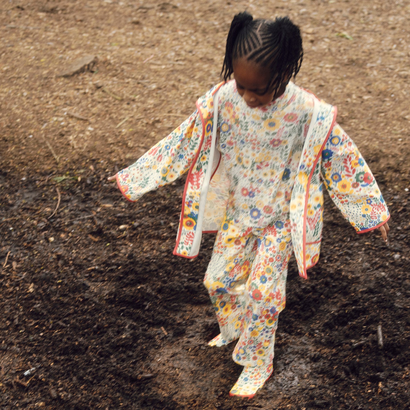 62B.TZ2C50_Z4098_999MC # Kids Raincoat Ditsy Floral