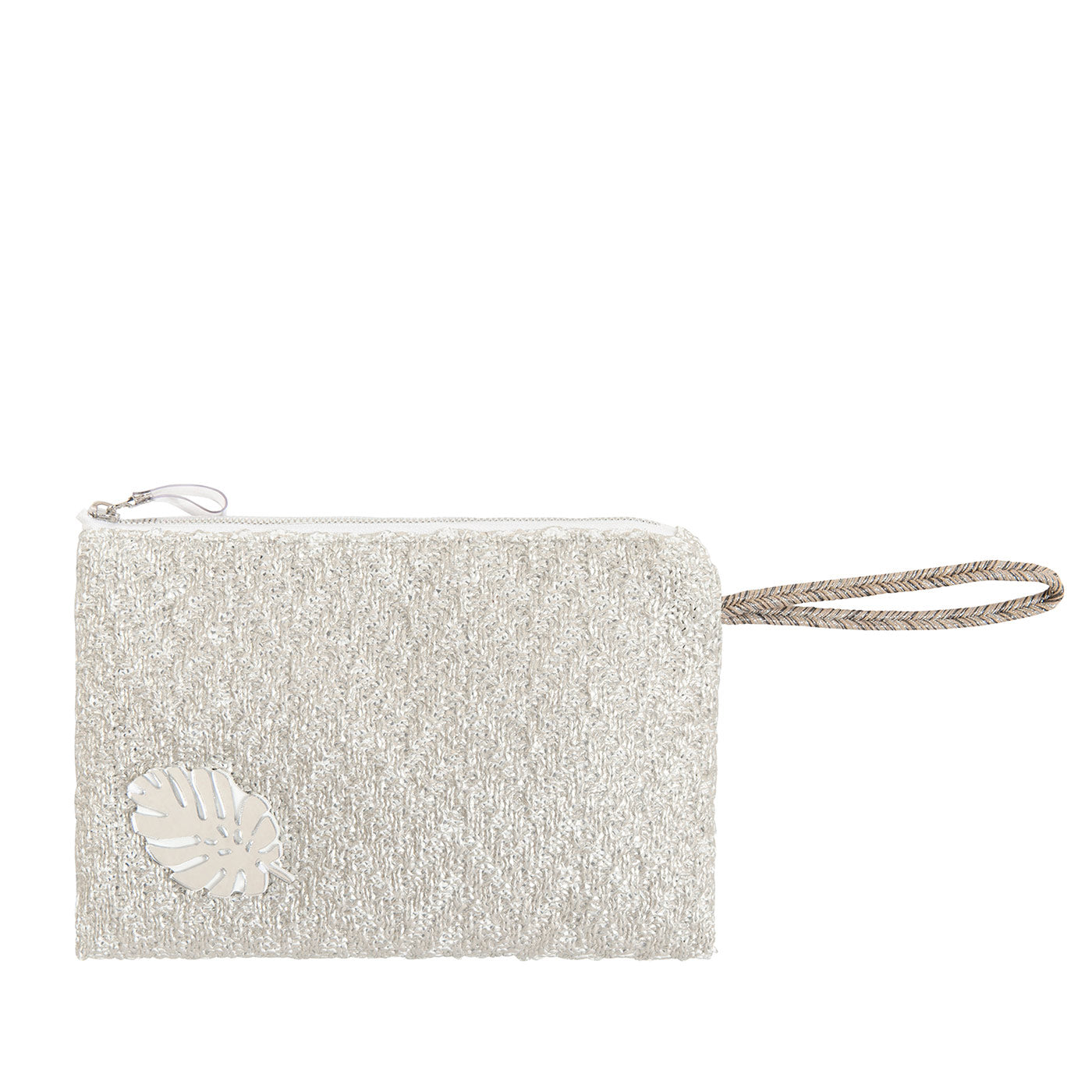Αδιάβροχο Τσαντάκι Stella Silver Knit Tropical Leaf