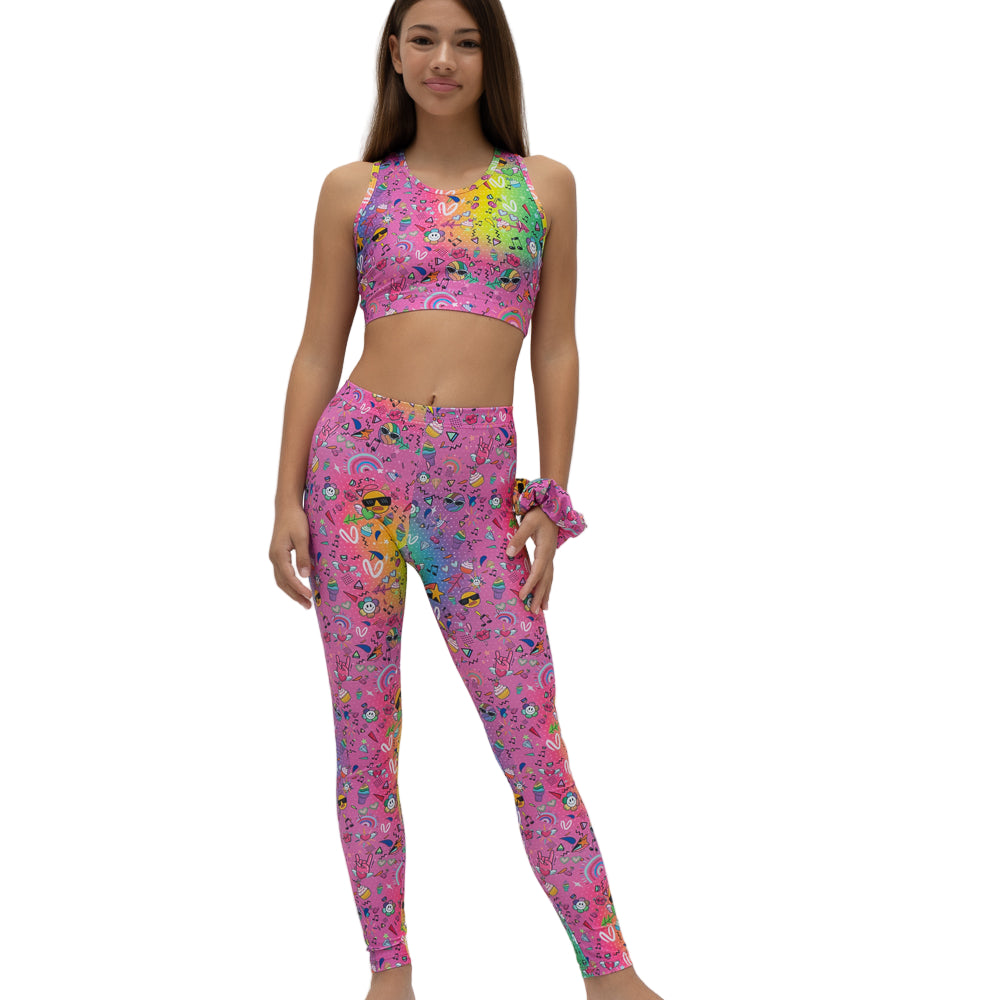 52B.VW-LEG-RAINBOW # Kids Leggings Rainbow