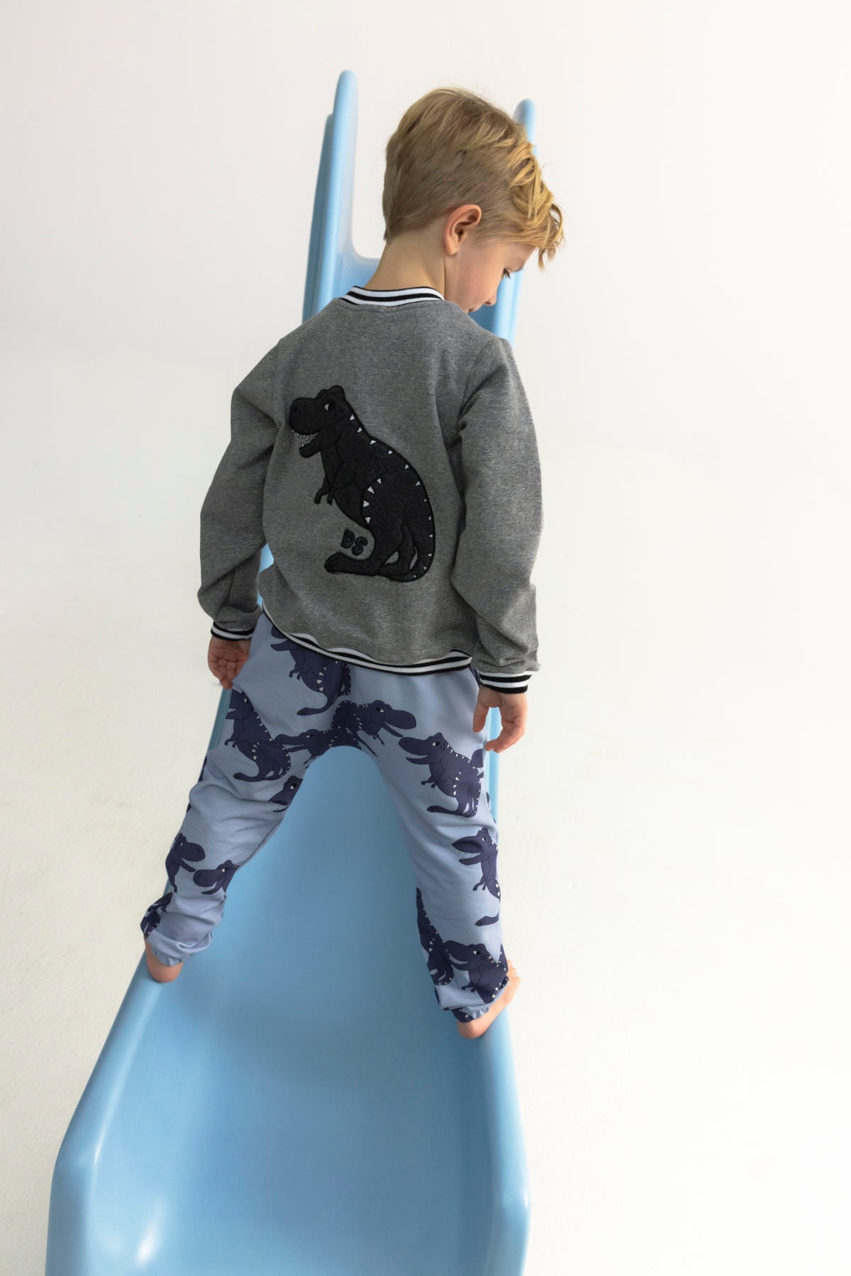 52B.T-REX_BOMBER #Παιδικό Bomber Κέντημα T-Rex