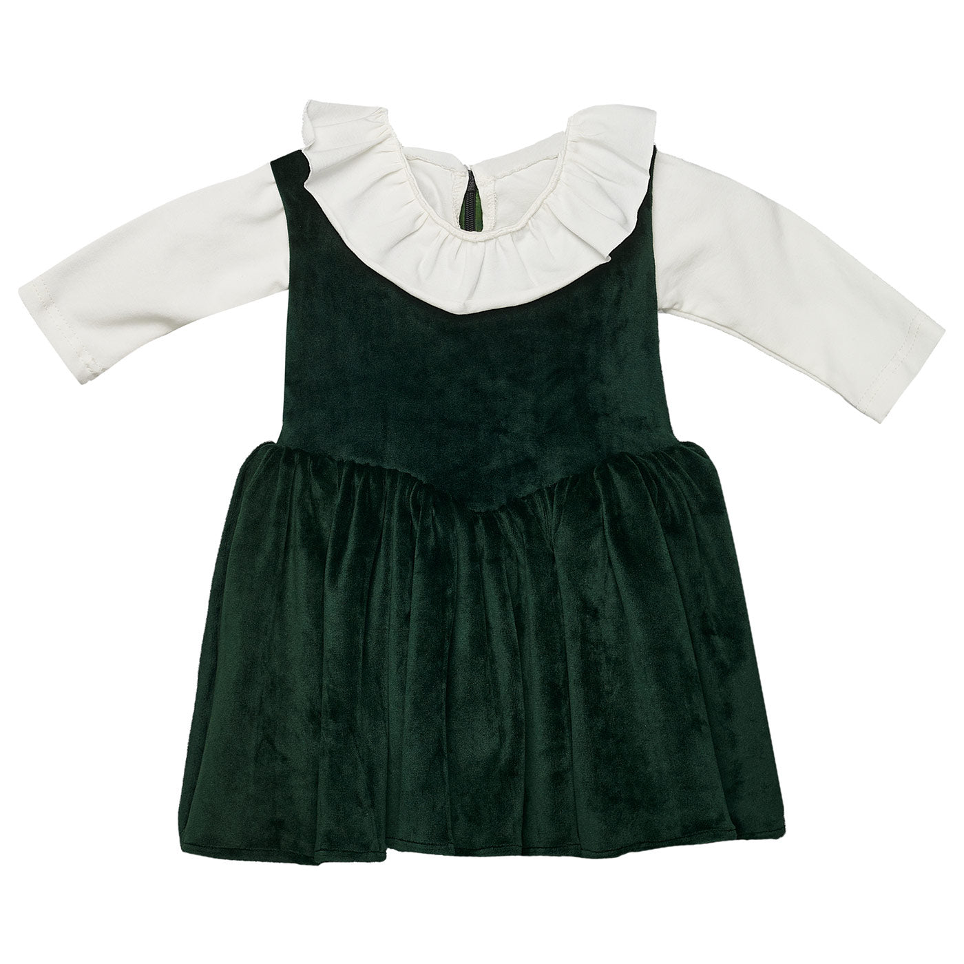 Βρεφικό Βελούδινο Φόρεμα με Φορμάκι
