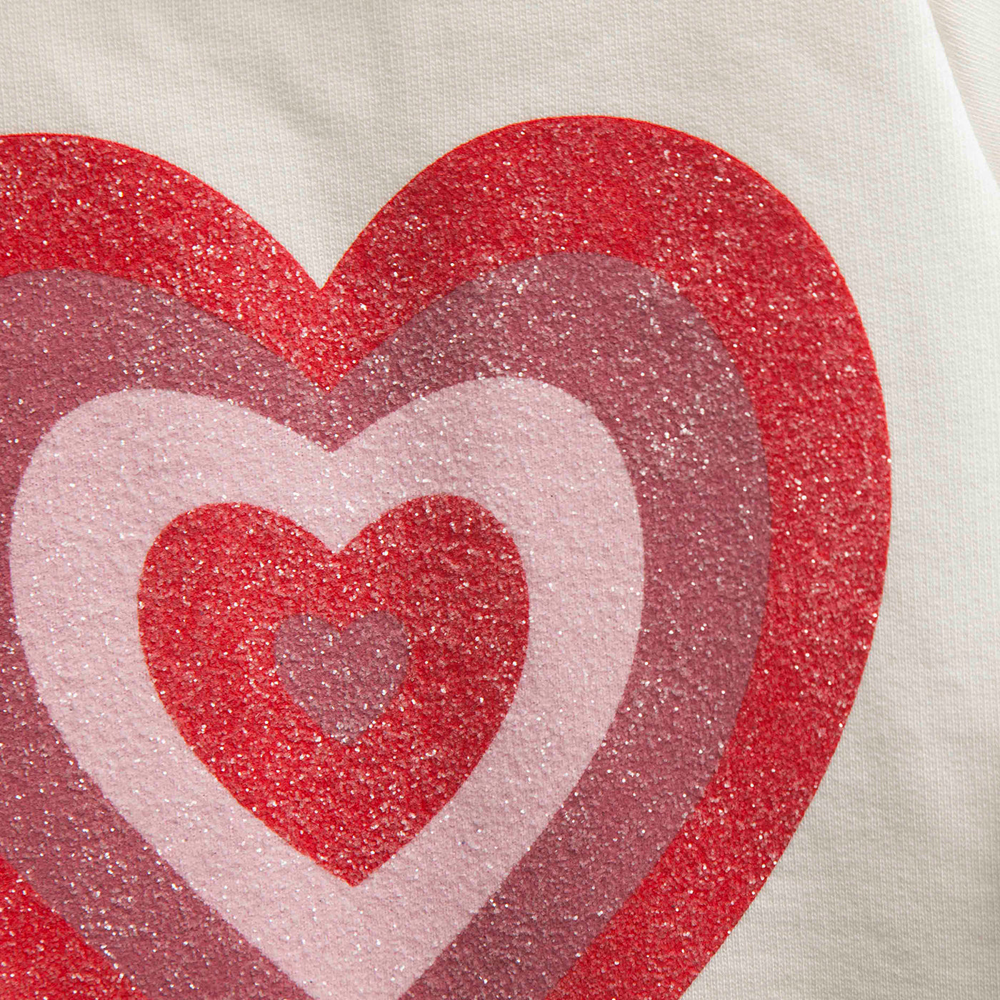 Βρεφικό Ολόσωμο Φορμάκι Glitter Heart Εκρού