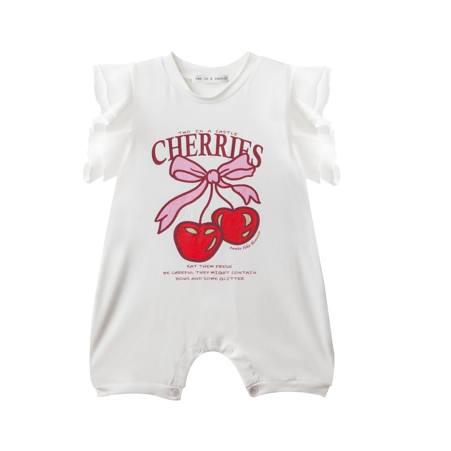 52A.T6099_RED # Baby Bodysuit Cherries