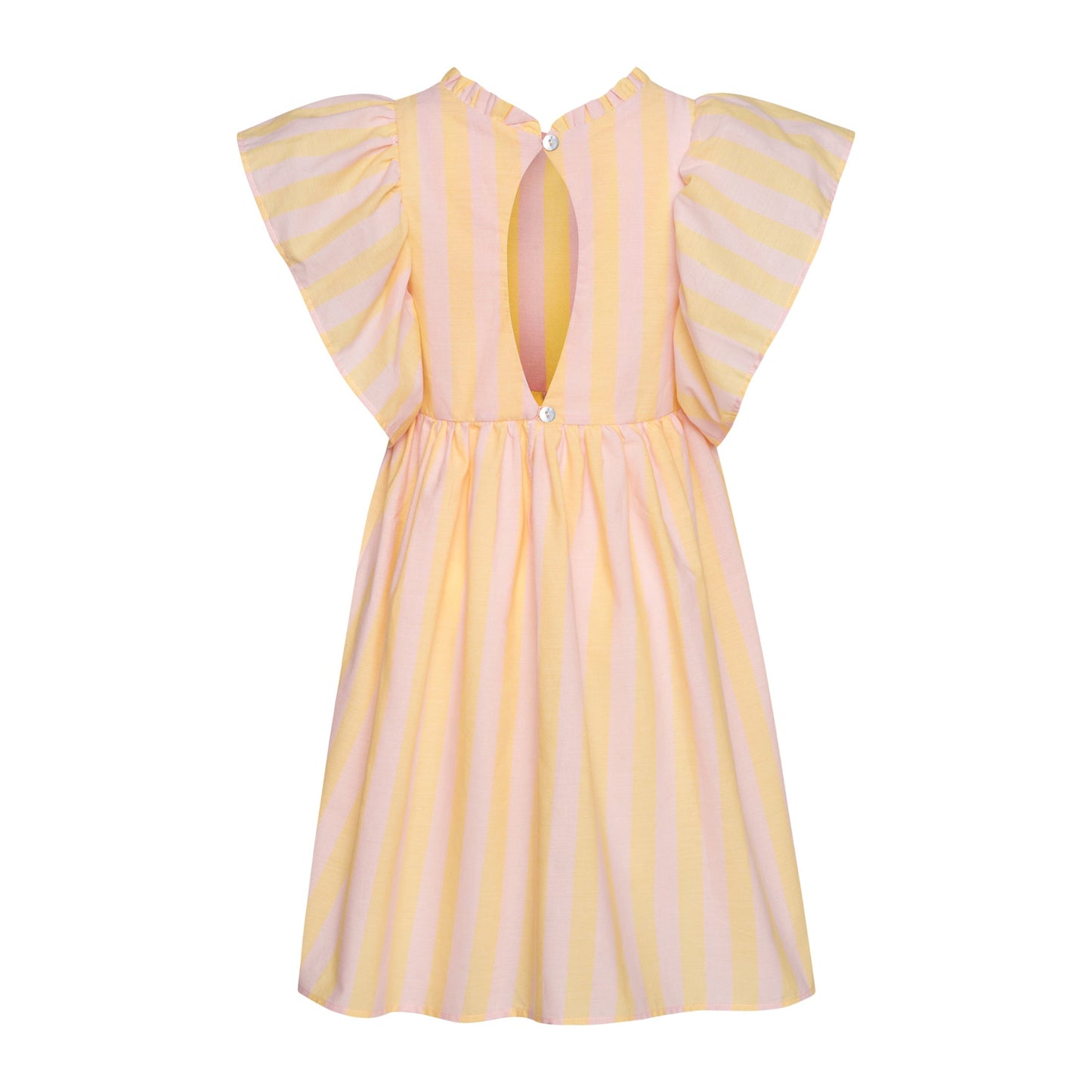 52A.T6166_STRIPED # Kids Striped Dress Strawberry Banana
