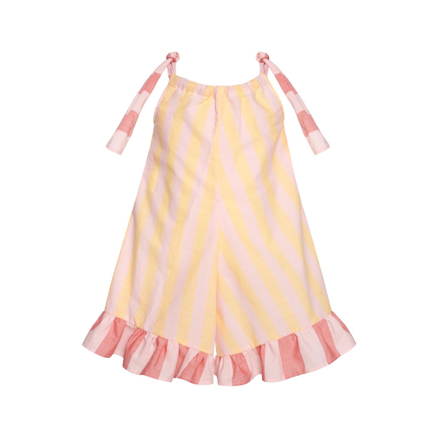 52A.T6169_STRIPED # Kids Striped Jumpsuit Strawberry Banana