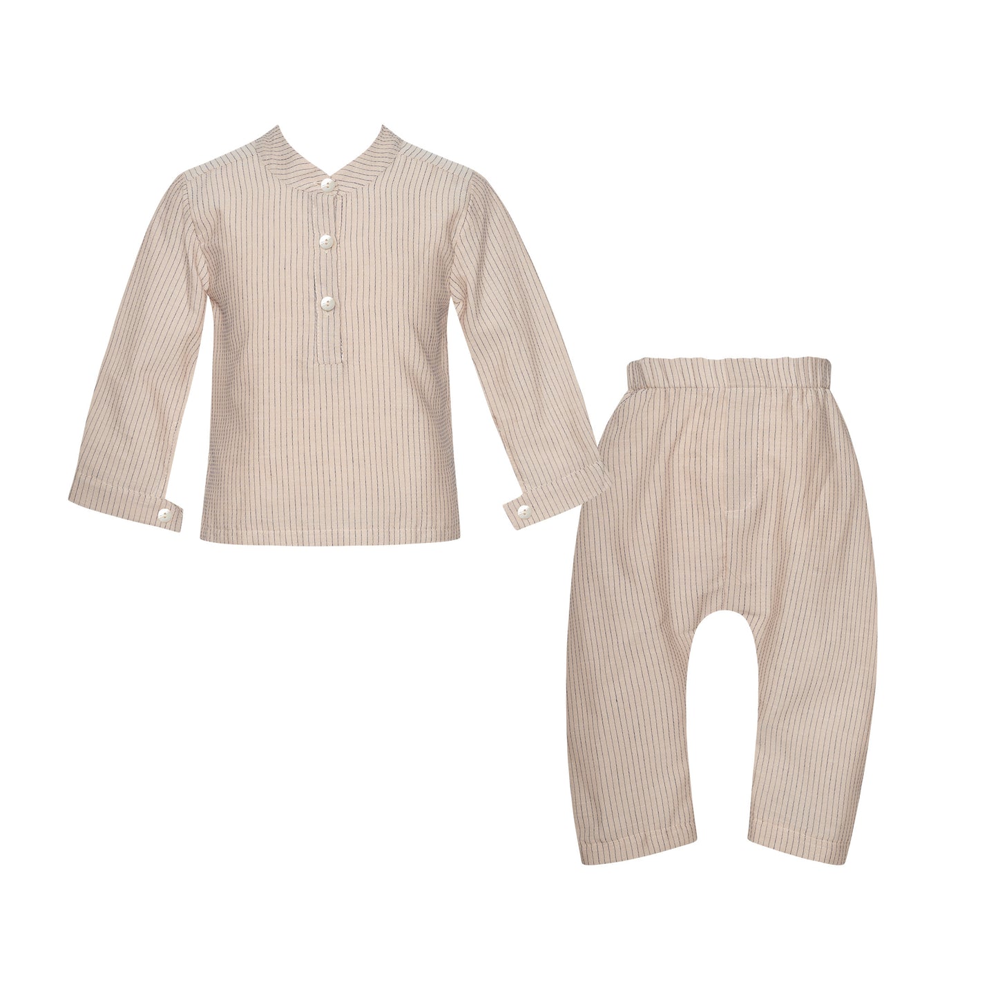 52A.T6391_BEIGE # Baby Set with Sandwalk Pants