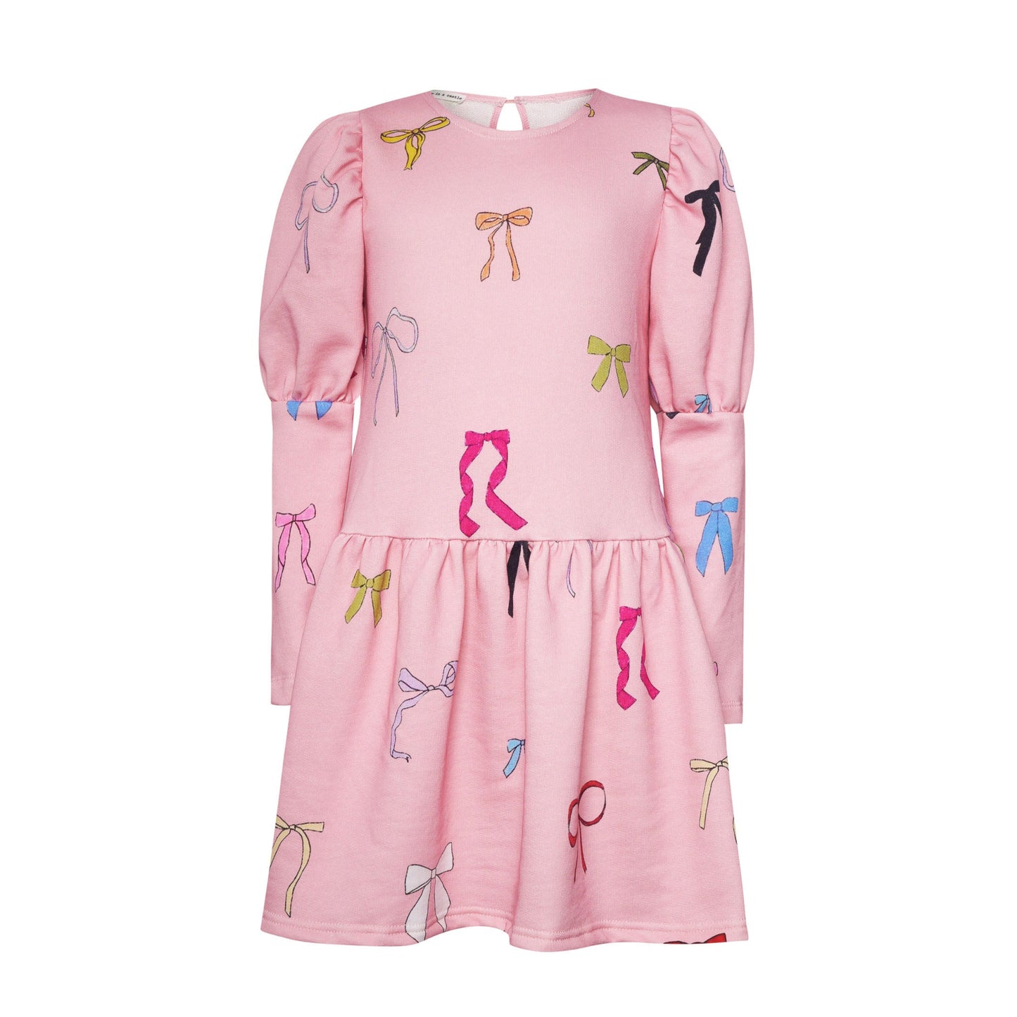 52B.T6558_PINK # Kids Long-Sleeved Dress Bowland Pink