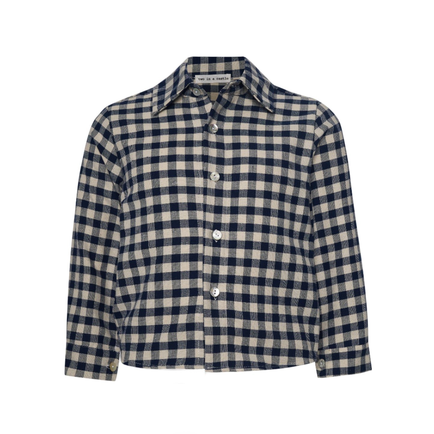 52B.T6939_PLAIDS # Βρεφικό Σετ με Καρό Πουκάμισο Blue Moon