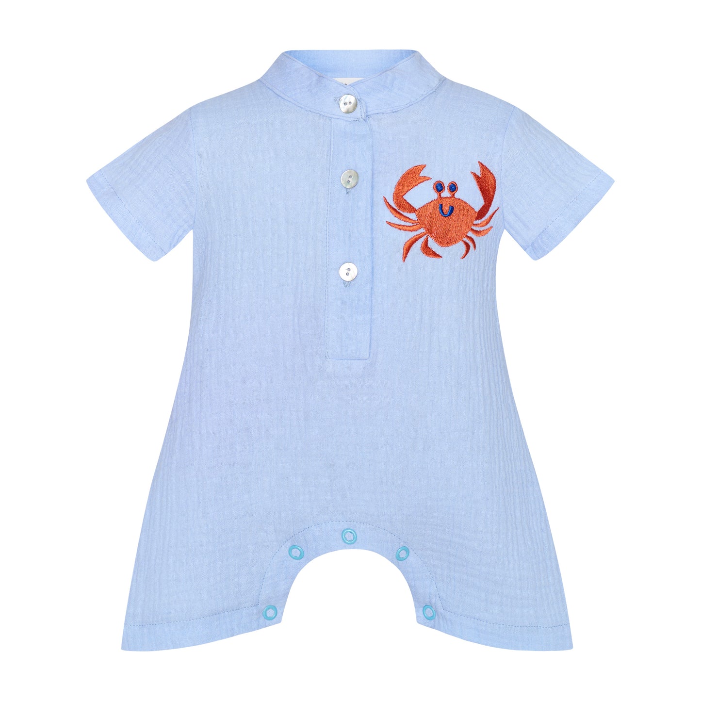 62A.T7312 # Baby Short Sleeve Bodysuit Crab King