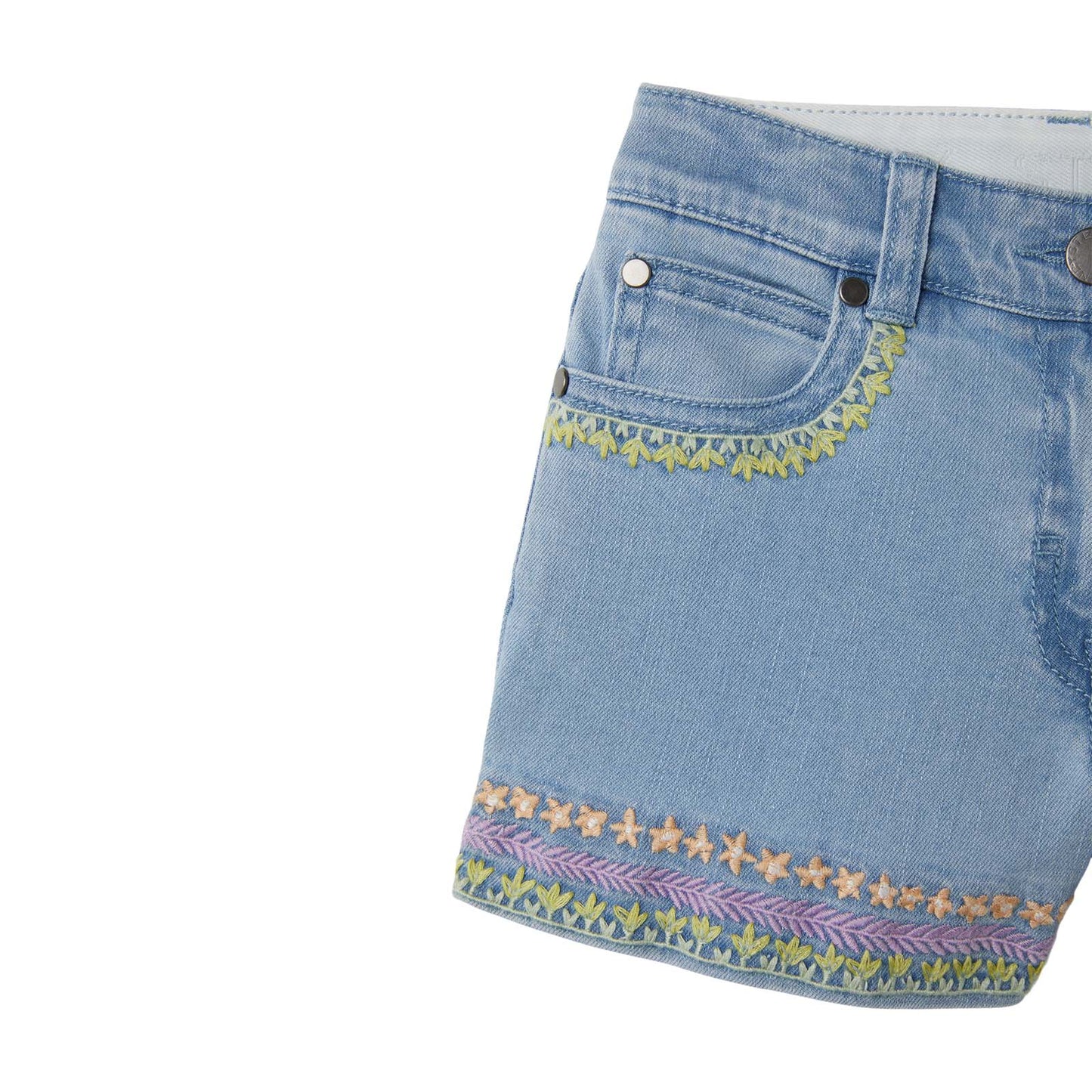 Παιδικό Denim Σορτς με Κεντήματα