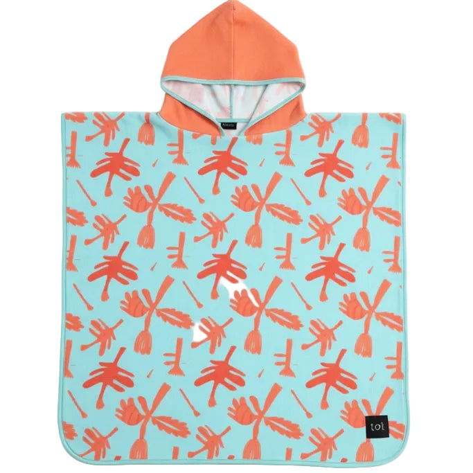 62A.TT413-182 # Kids Beach Poncho Mint Bloom