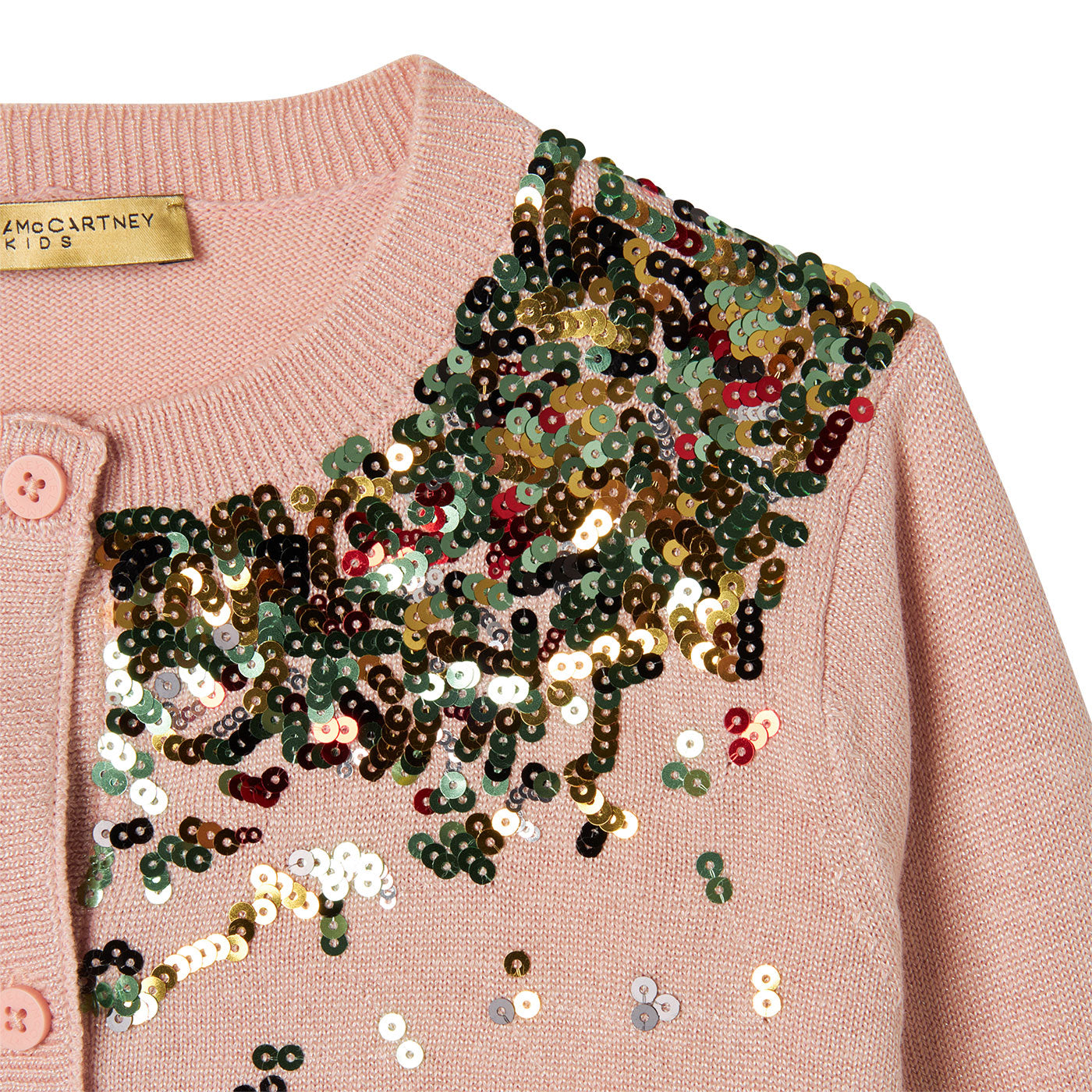 Παιδική Ζακέτα με Παγιέτες Ροζ