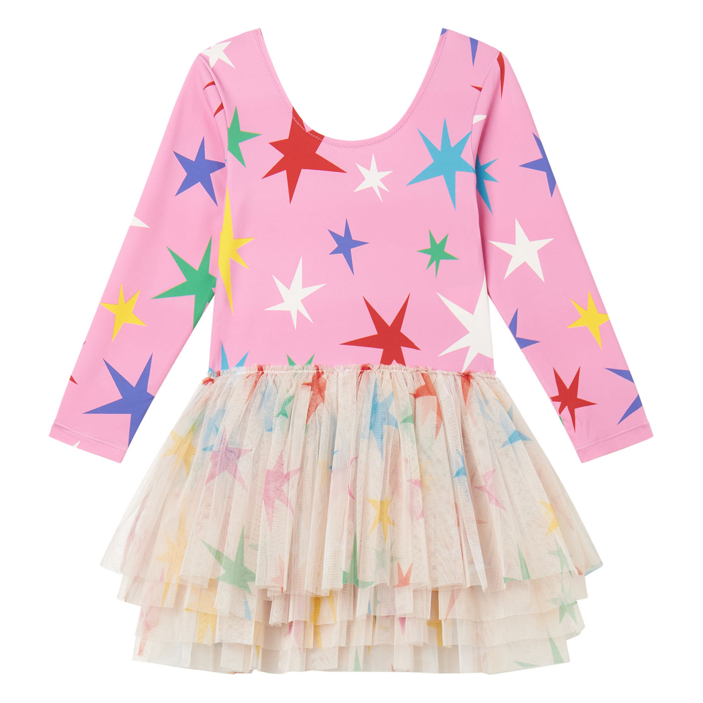 Παιδικό Φόρεμα με Τούλι Star Pink