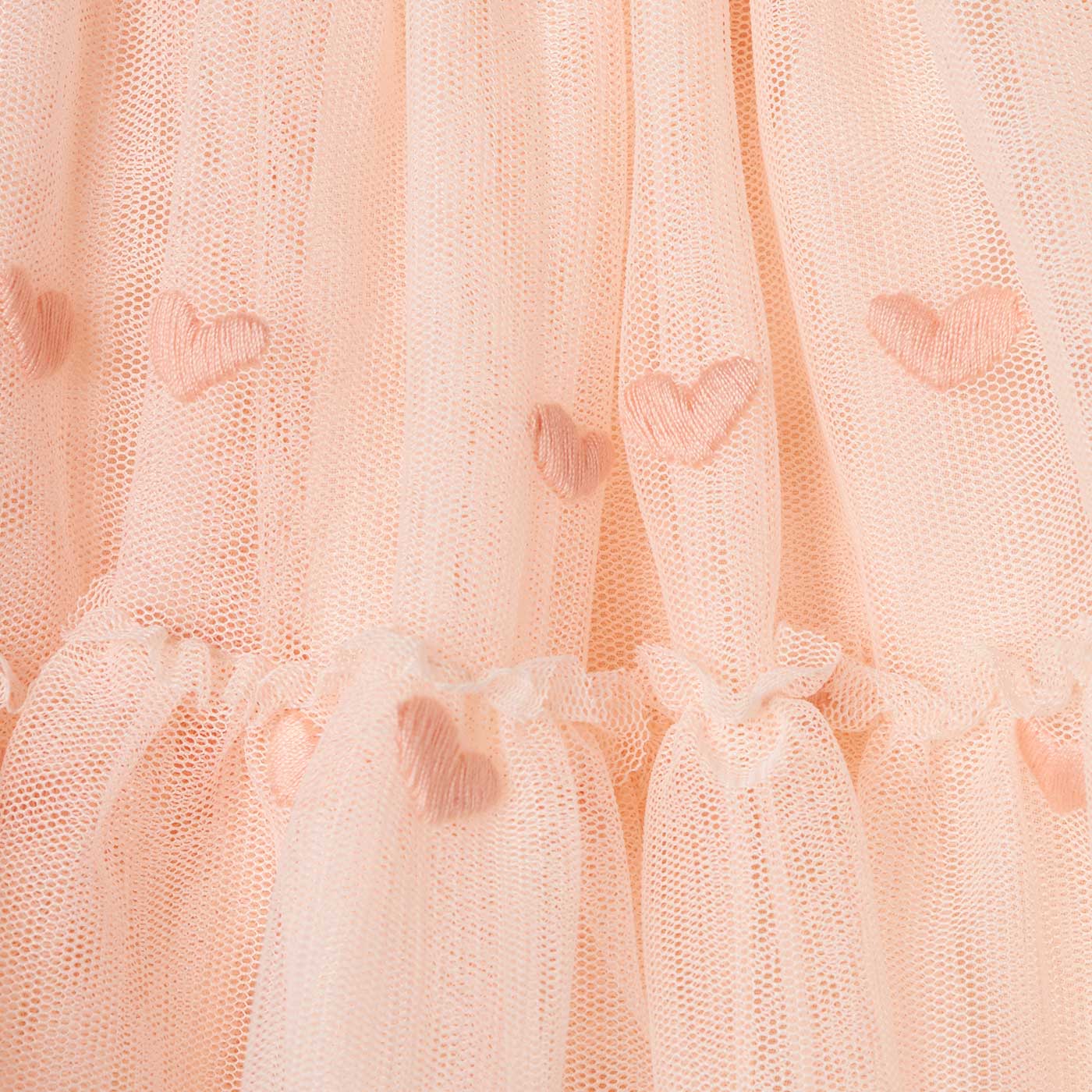 42B.TV7031-Z2103_50TEM # Βρεφική Τούλινη Φούστα με Καρδιές