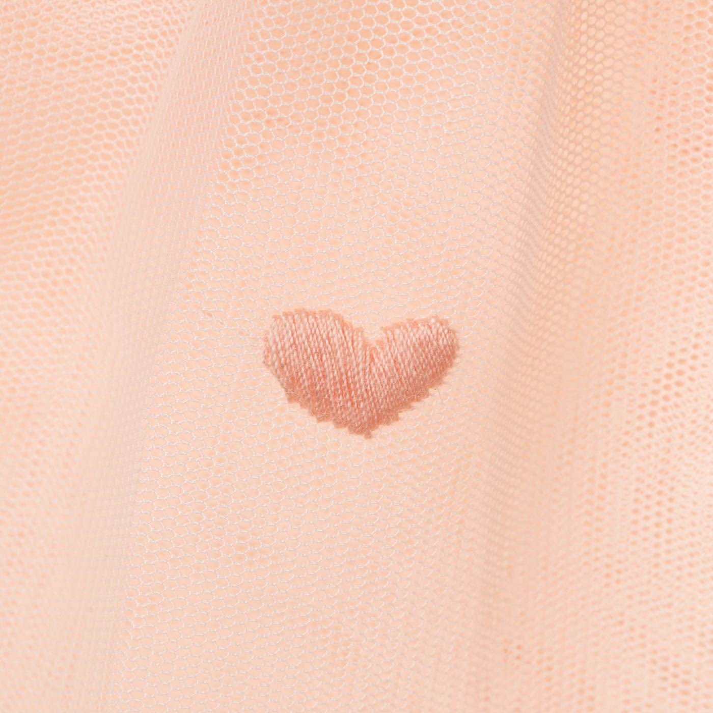 42B.TV7A64-Z2103_50TEM # Kids Tulle Skirt with Embroidered Hearts