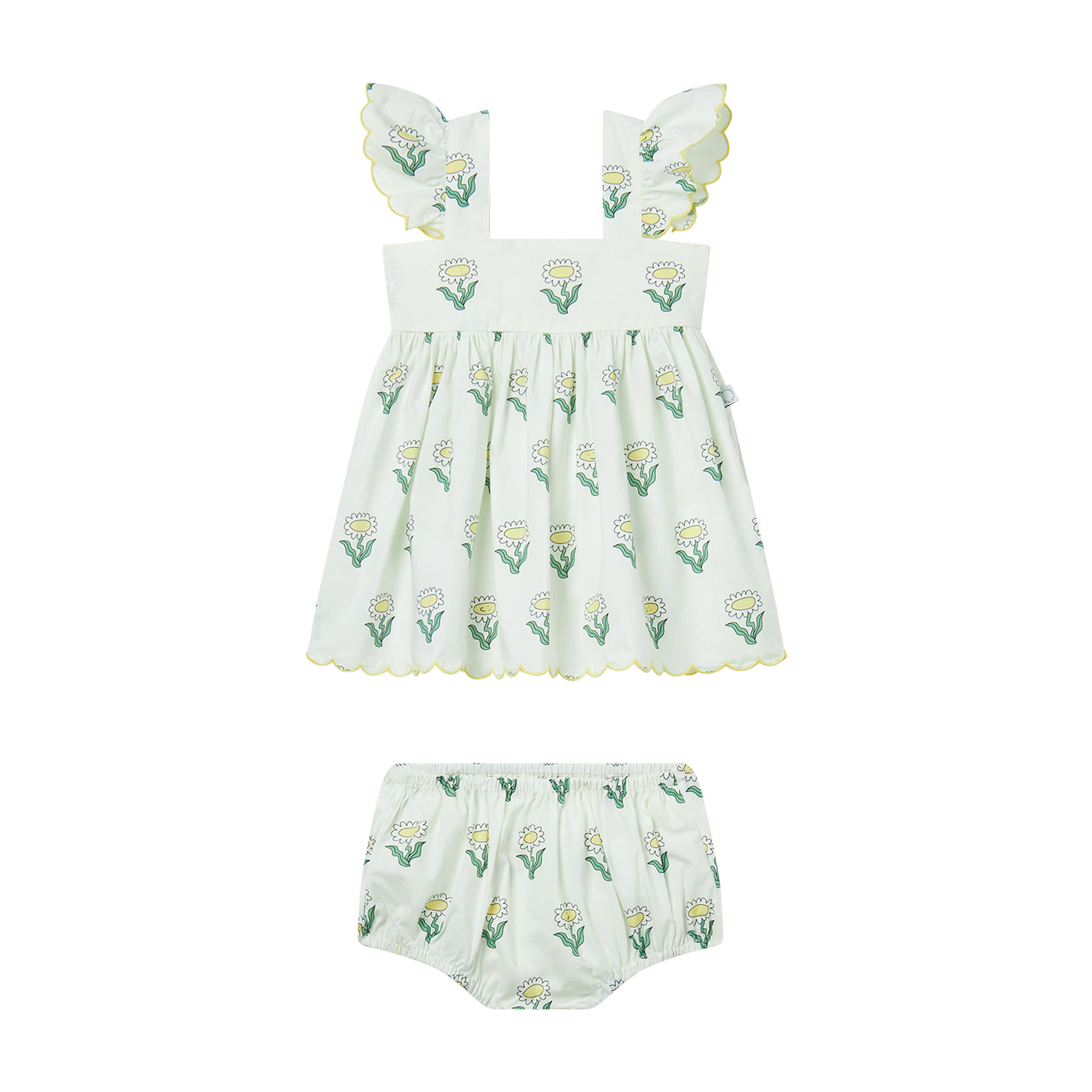52A.TW1012_Z2713_186MC # Baby Set with Bloomers Daisies